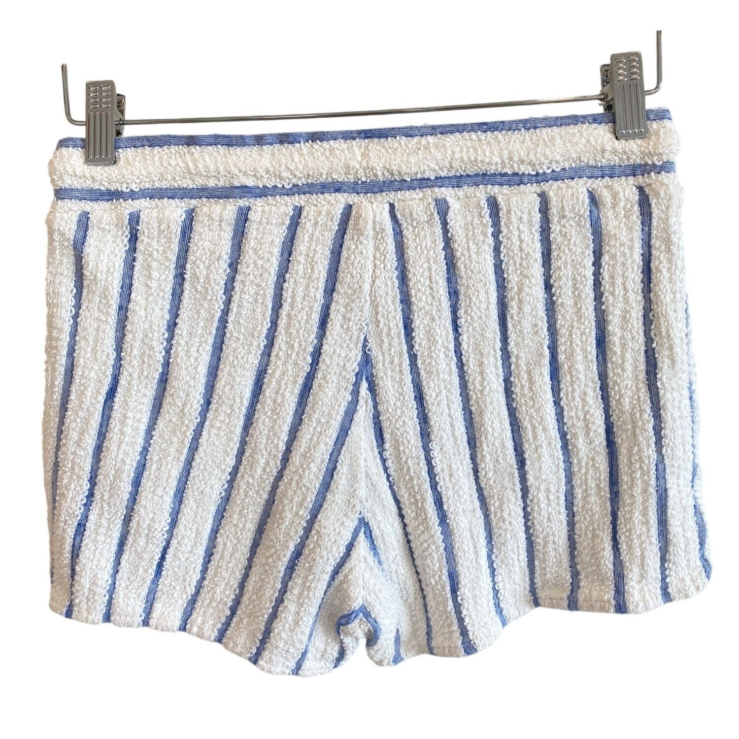 Faherty Faherty Pacífica Terry Shorts Stripes Cream Blue Pockets Dra Size 27" / US 4 / IT 40 - 5 Thumbnail