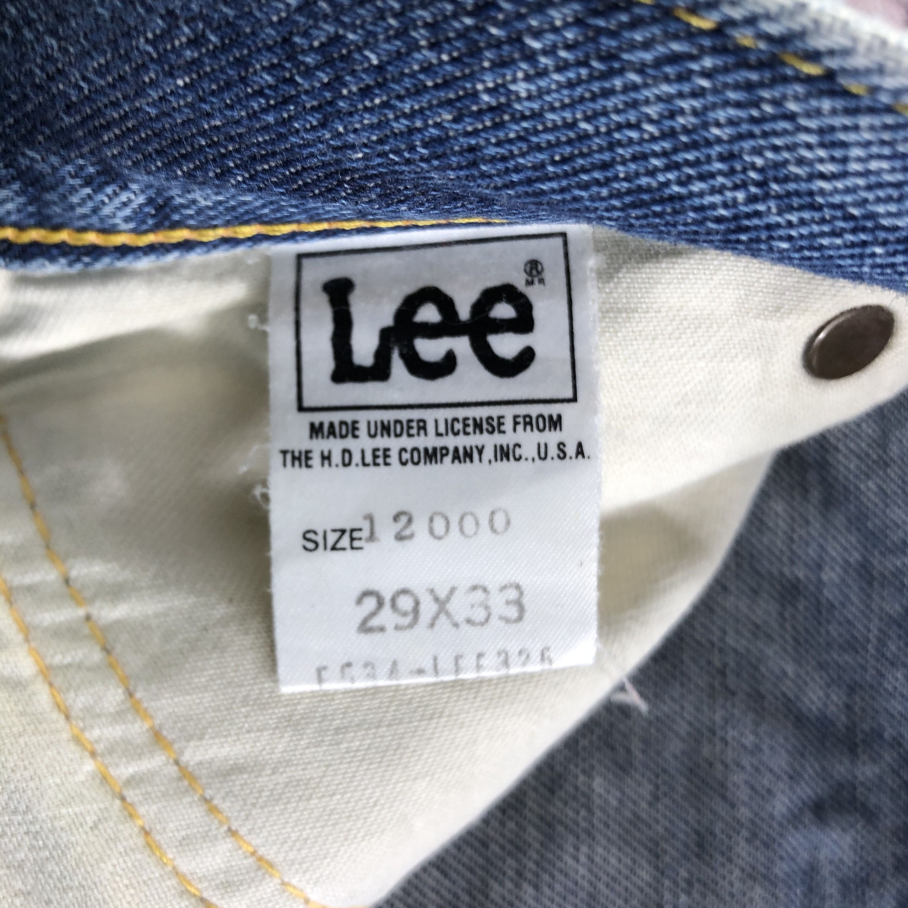 Lee Vintage Blue Wash Lee Selvedge Jeans-JM3690 Size US 30 / EU 46 - 9 Thumbnail