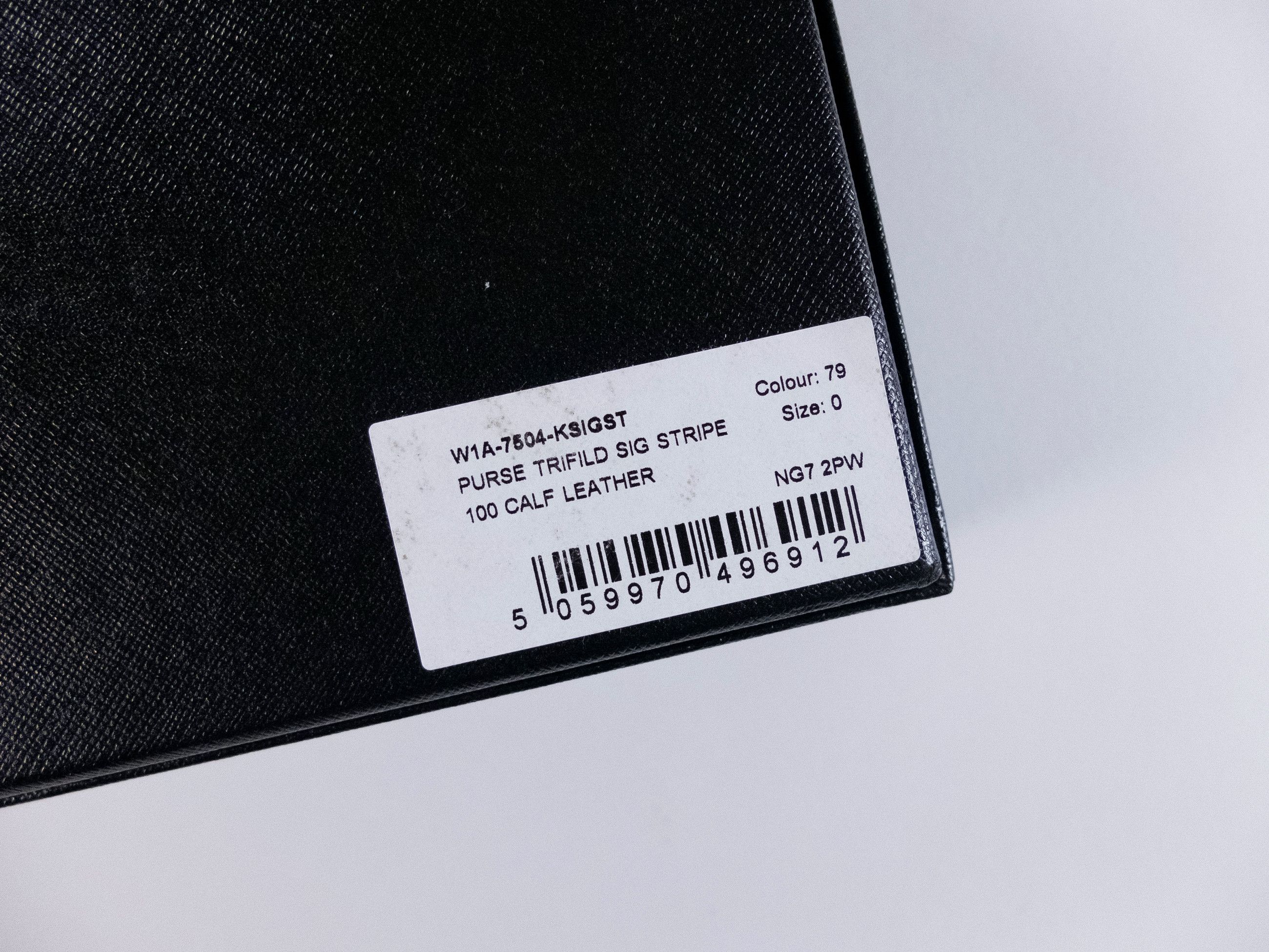 Paul Smith PAUL SMITH black trifold signature stripe leather wallet Size ONE SIZE - 13 Thumbnail