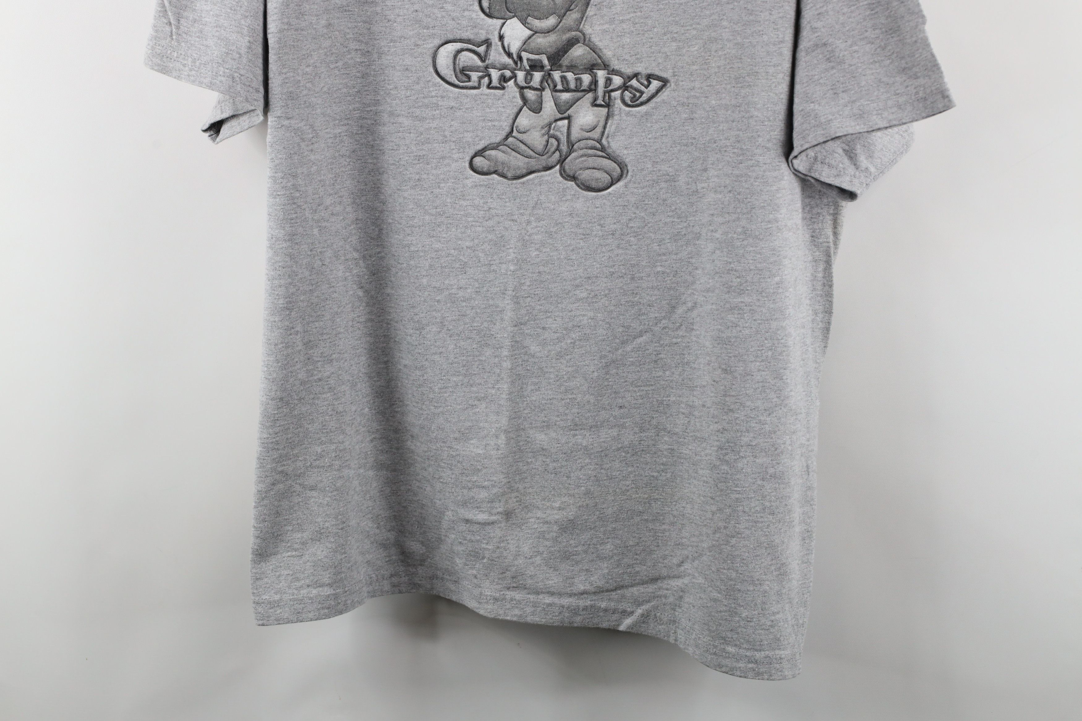 Disney × Vintage Vintage 90s Disney Out Snow White Grumpy Dwarf T-Shirt Gray Size US XL / EU 56 / 4 - 3 Thumbnail