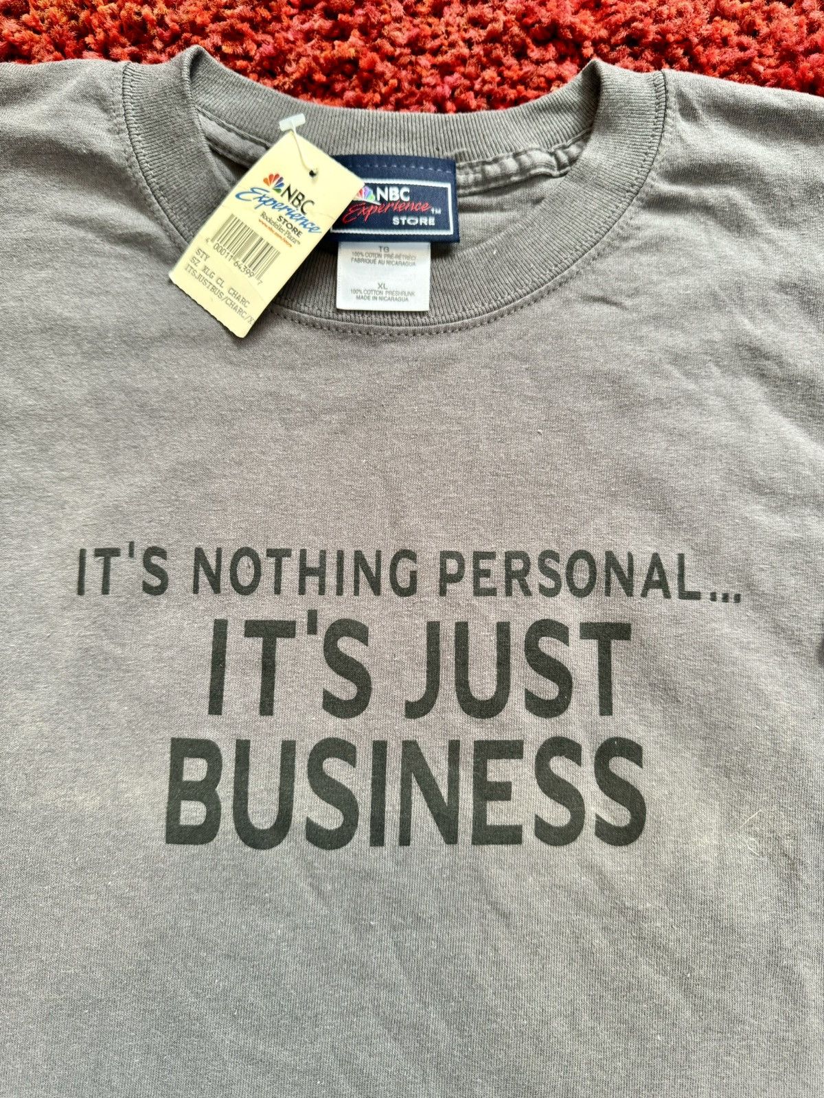 Vintage 2004 NBC The Apprentice Just Business Trump Humor Shirt Size US XL / EU 56 / 4 - 5 Thumbnail
