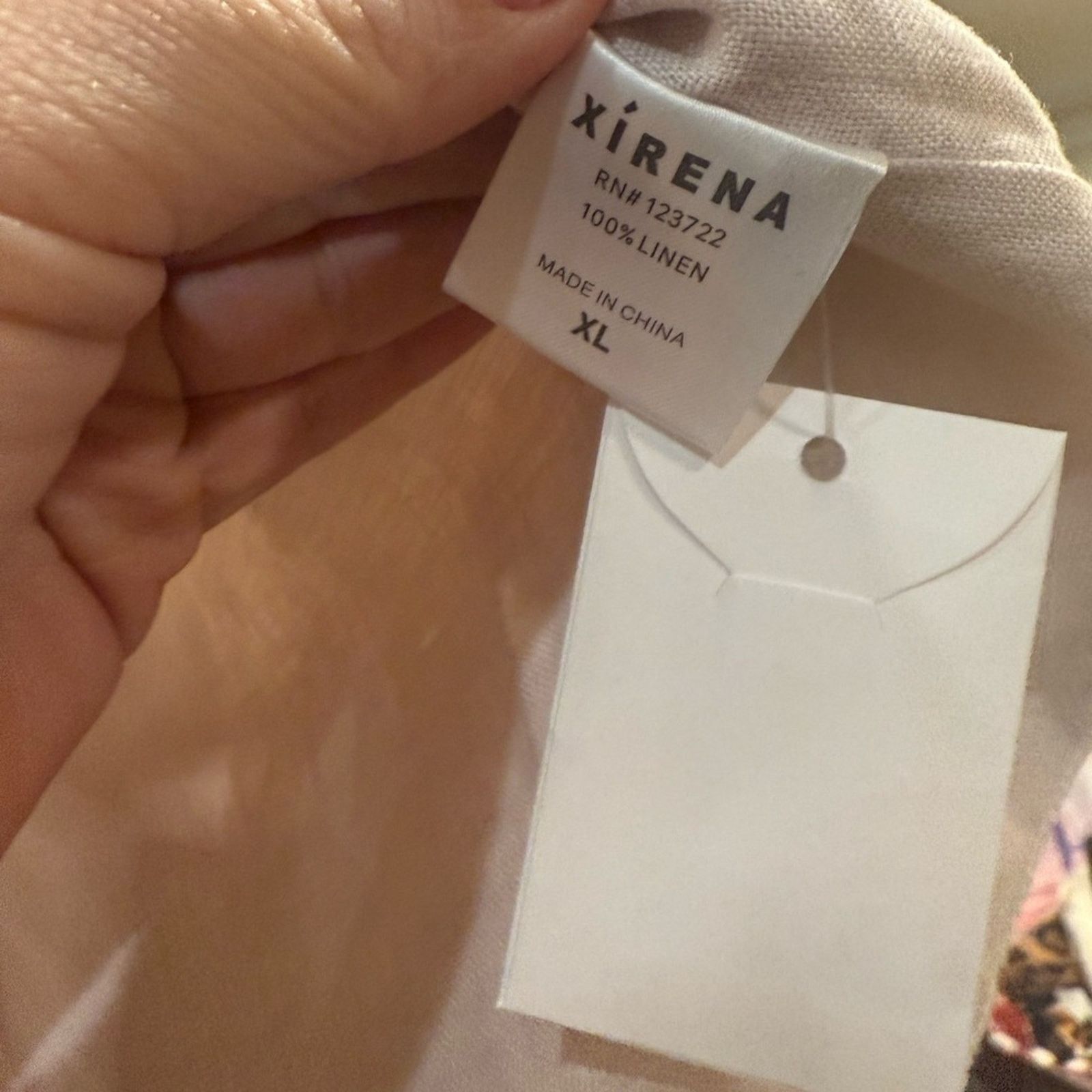 Xirena Xirena Vida Vest, Sugarcane Beige Linen Vest XL Size XL / US 12-14 / IT 48-50 - 8 Thumbnail