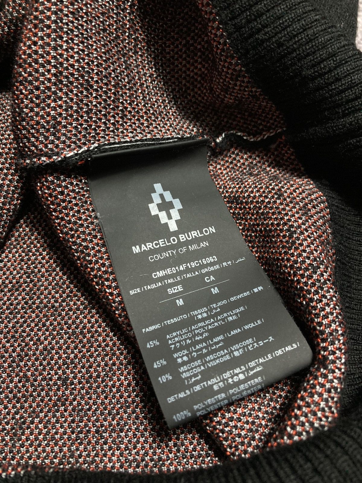 Marcelo Burlon Marcelo Burlon County of Milan Wings Wool Blend Sweater Size US M / EU 48-50 / 2 - 8 Thumbnail
