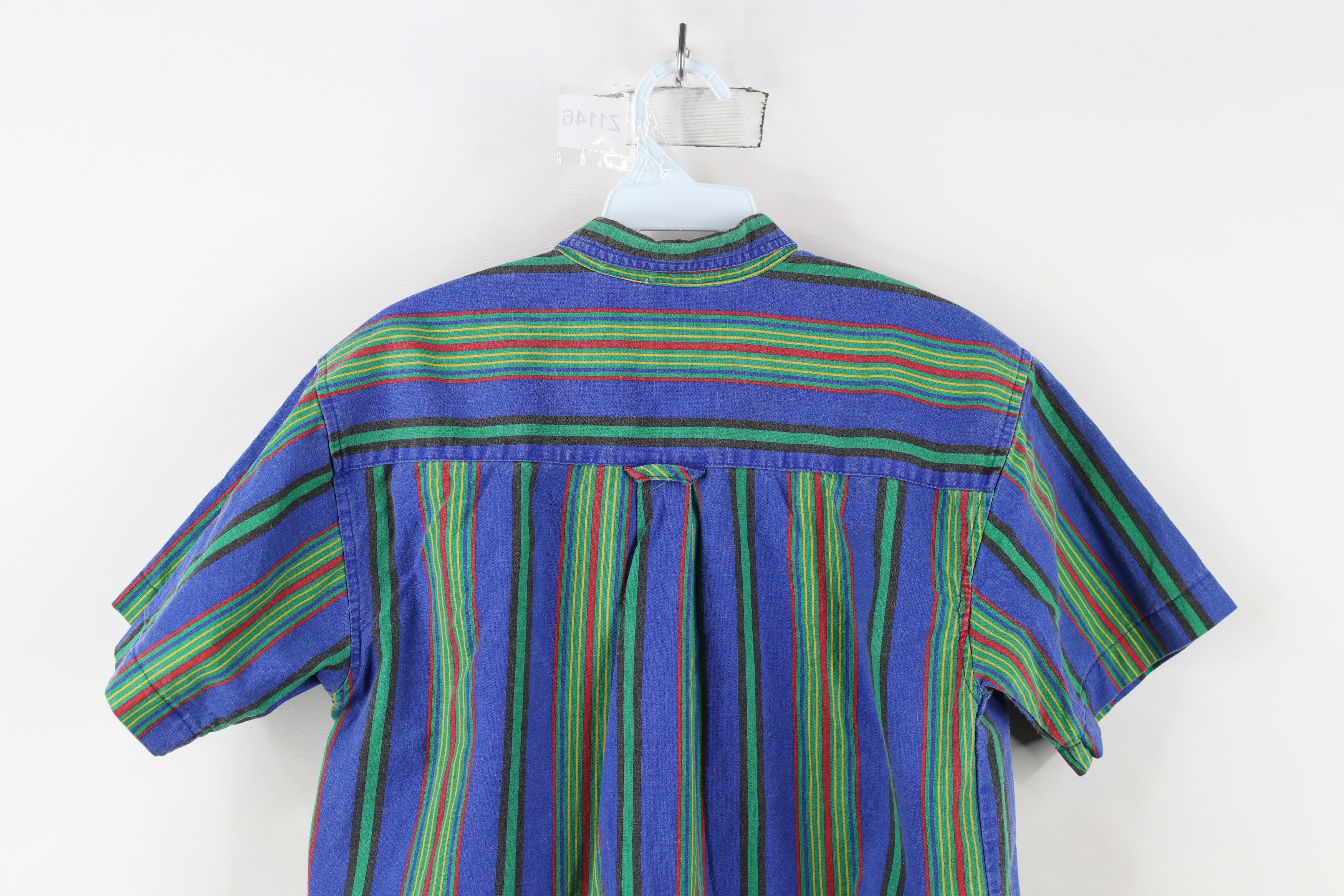 Vintage Vintage 90s Streetwear Rainbow Striped Button Down Shirt Size US S / EU 44-46 / 1 - 11 Thumbnail