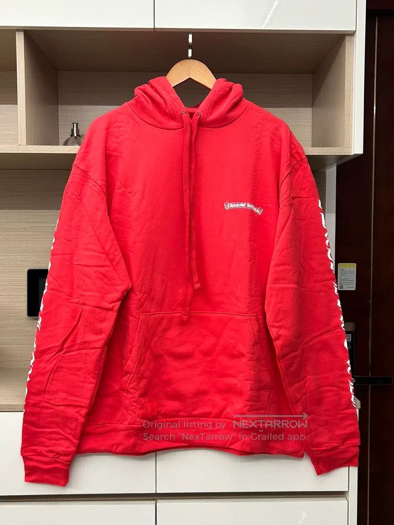 Chrome Hearts CHROME HEARTS Size L Red scroll hooded sweater Size US L / EU 52-54 / 3 - 1 Thumbnail