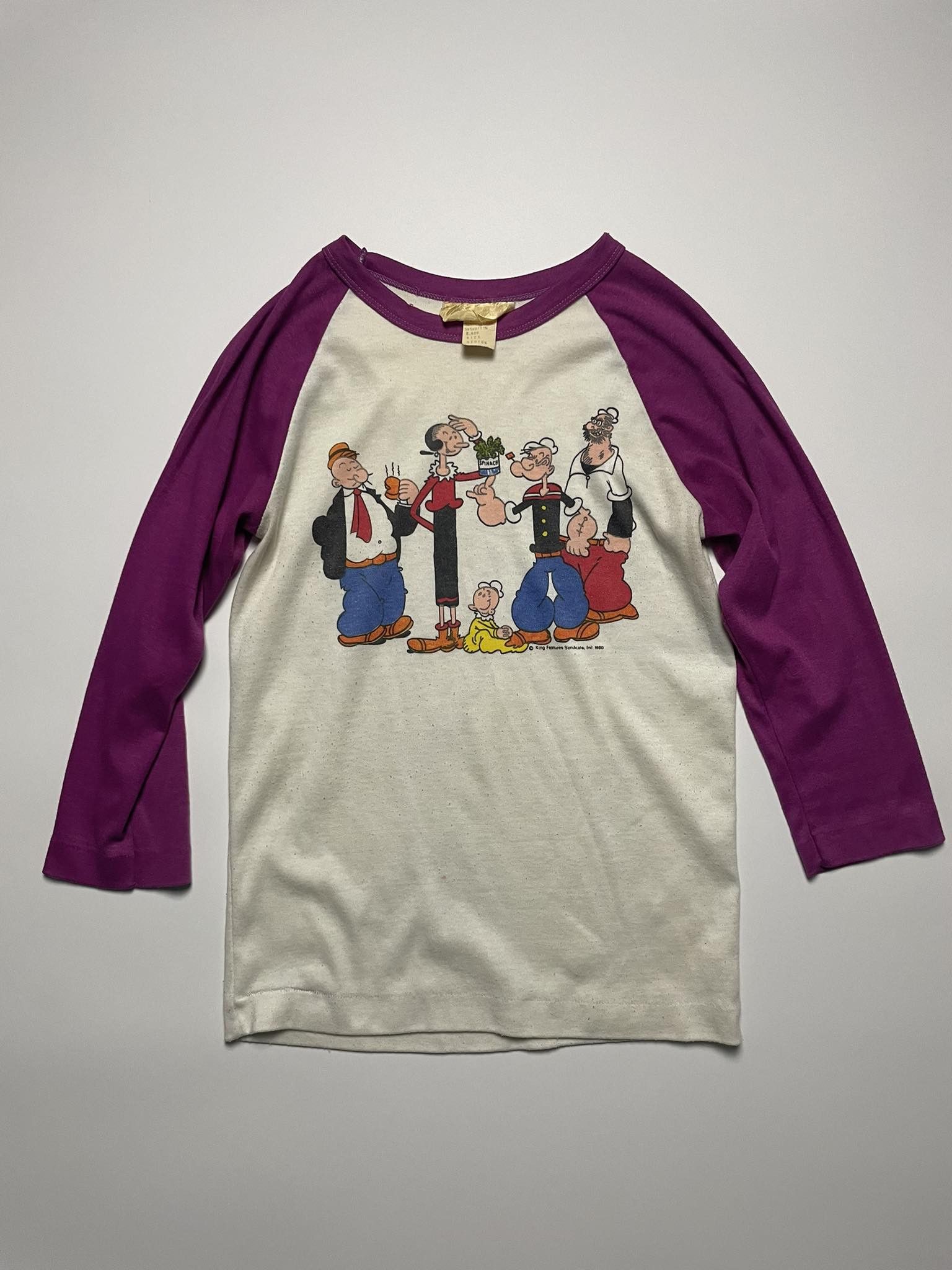 Vintage Vintage 80s Popeye Raglan Shirt Size US XS / EU 42 / 0 - 1 Thumbnail