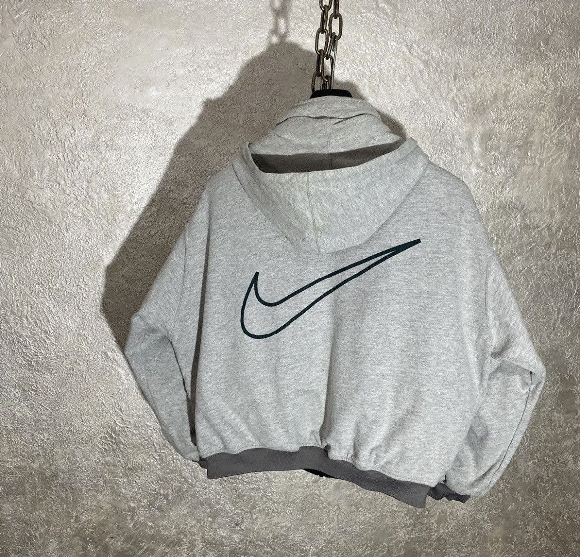 Nike × Vintage Very Vintage Nike 90s Nylon Reversible Big Swoosh Bombers Size US M / EU 48-50 / 2 - 1 Thumbnail