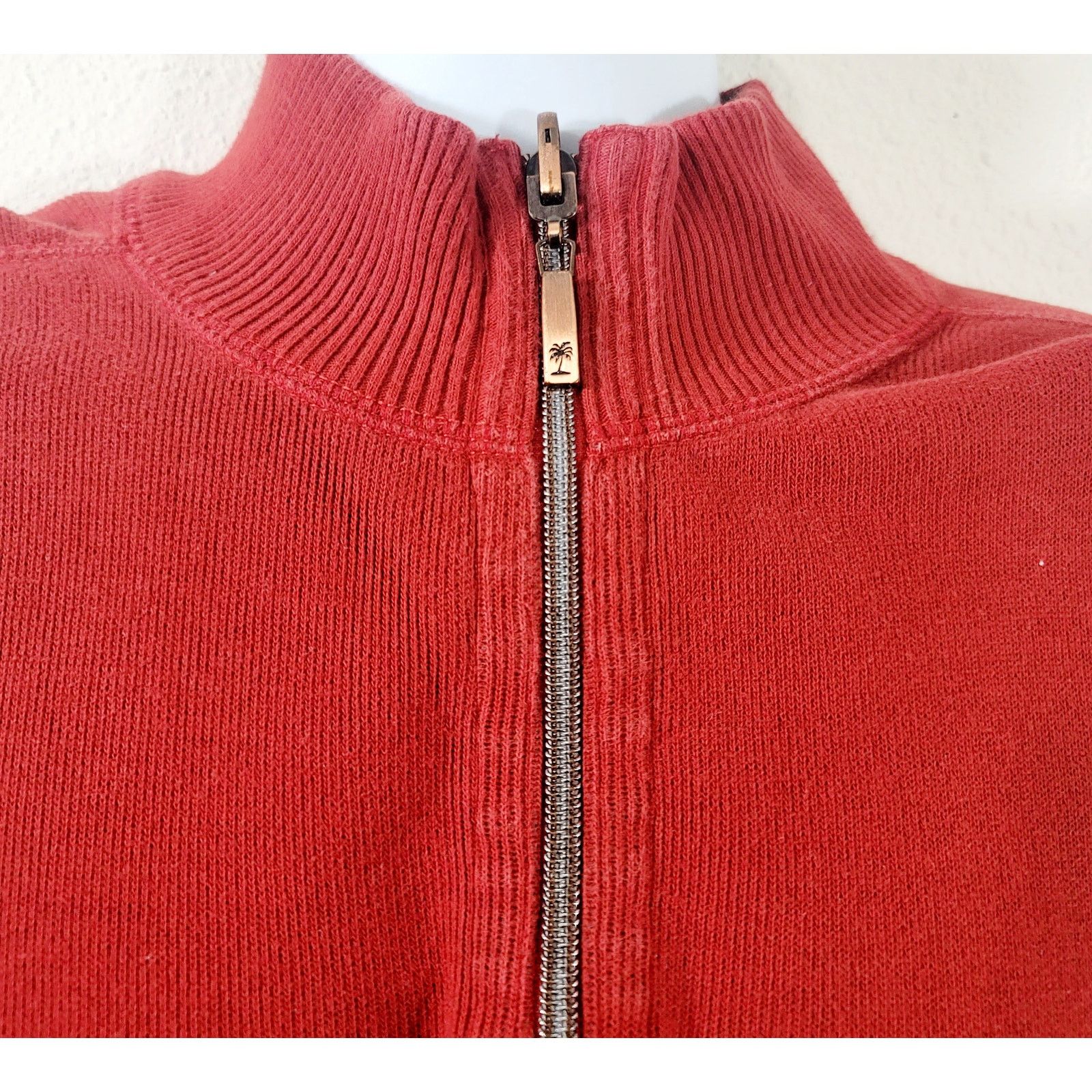 Tommy Bahama Tommy Bahama Red Reversible 1/4 Sweater XL Warm Size US XL / EU 56 / 4 - 5 Thumbnail