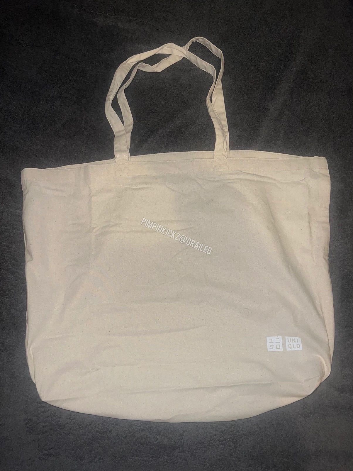 Uniqlo UNIQLO unisex tote bag (cream) Large Size ONE SIZE - 1 Thumbnail