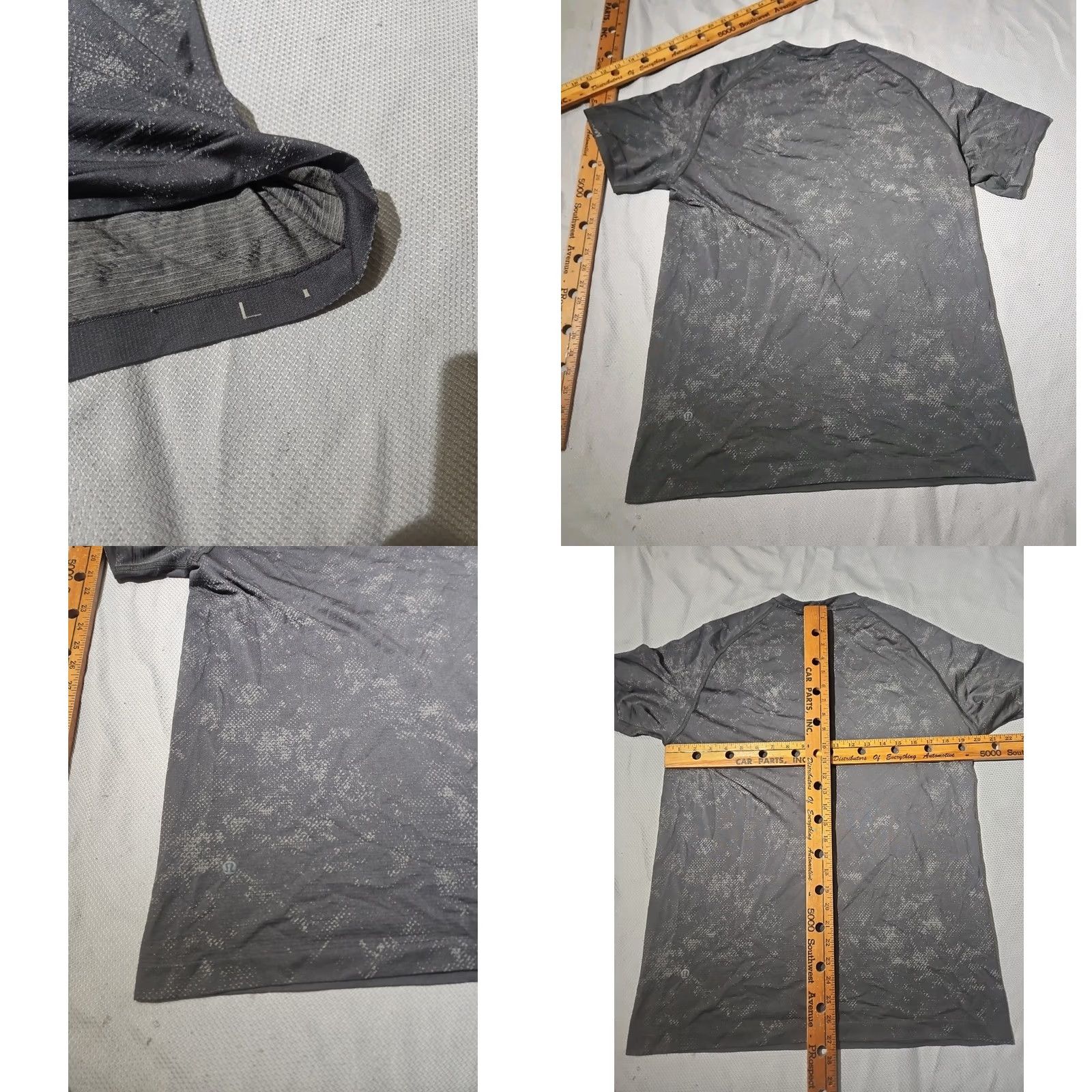 Lululemon Lululemon Shirt Mens L Gray Metal Vent Tech Camo Active Performance Stretch Tee Size US L / EU 52-54 / 3 - 8 Thumbnail