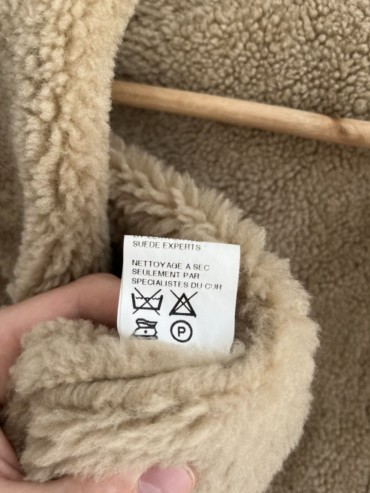 If Six Was Nine × Japanese Brand Distressed Leather Faux Beige Biker Jacket Fratelli Rossetti Size S / US 4 / IT 40 - 7 Thumbnail