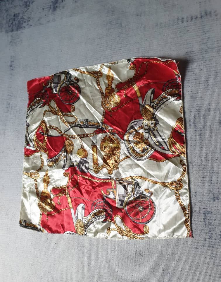 Japanese Brand Unnamed baroque style Red colour handkerchief Size ONE SIZE - 5 Thumbnail