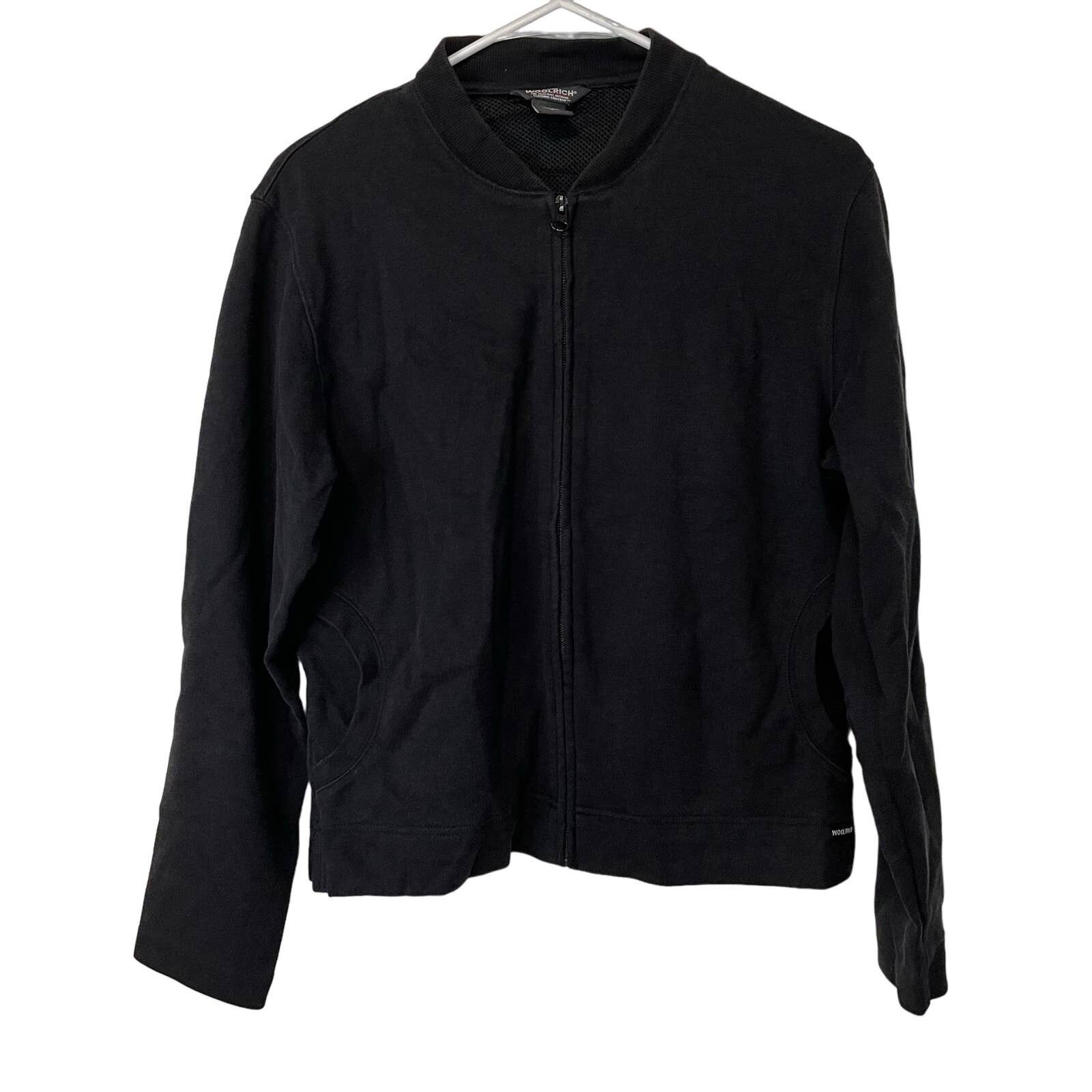 Woolrich Woolen Mills Woolrich Black Sweatshirt M Full Zip Hooded Casual Womens Size M / US 6-8 / IT 42-44 - 1 Preview