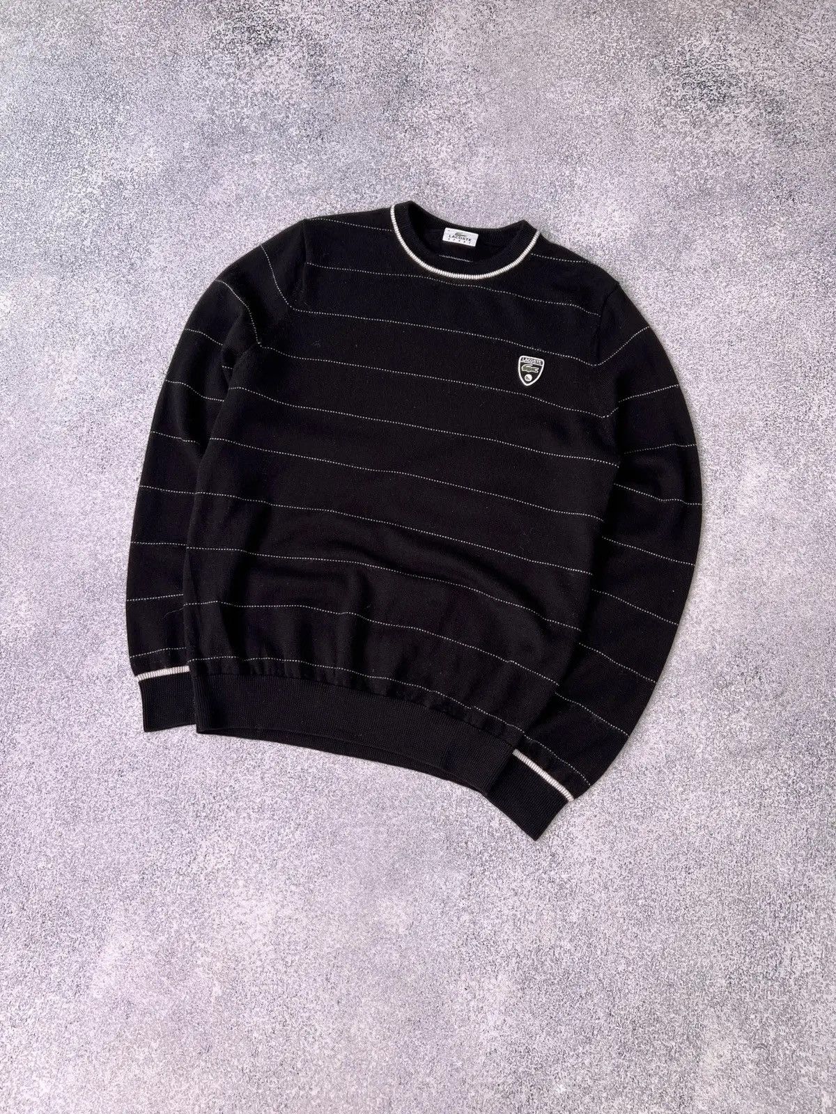 Lacoste × Vintage Vintage Lacoste Sport Striped Sweater Size US M / EU 48-50 / 2 - 3 Thumbnail