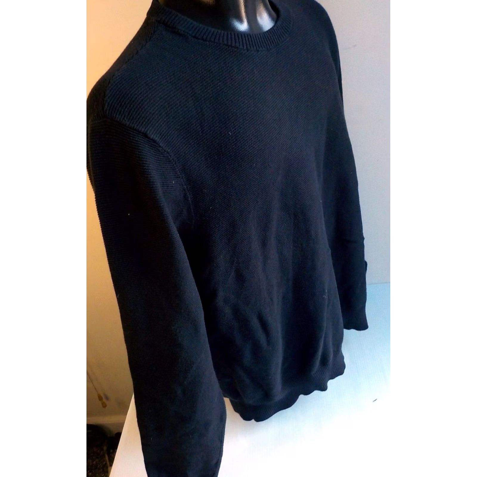 Vintage VINTAGE Penguin Mens Long Sleeve Pullover Knit Crew Neck Sweater Black Cotton XXL Size US XXL / EU 58 / 5 - 3 Thumbnail