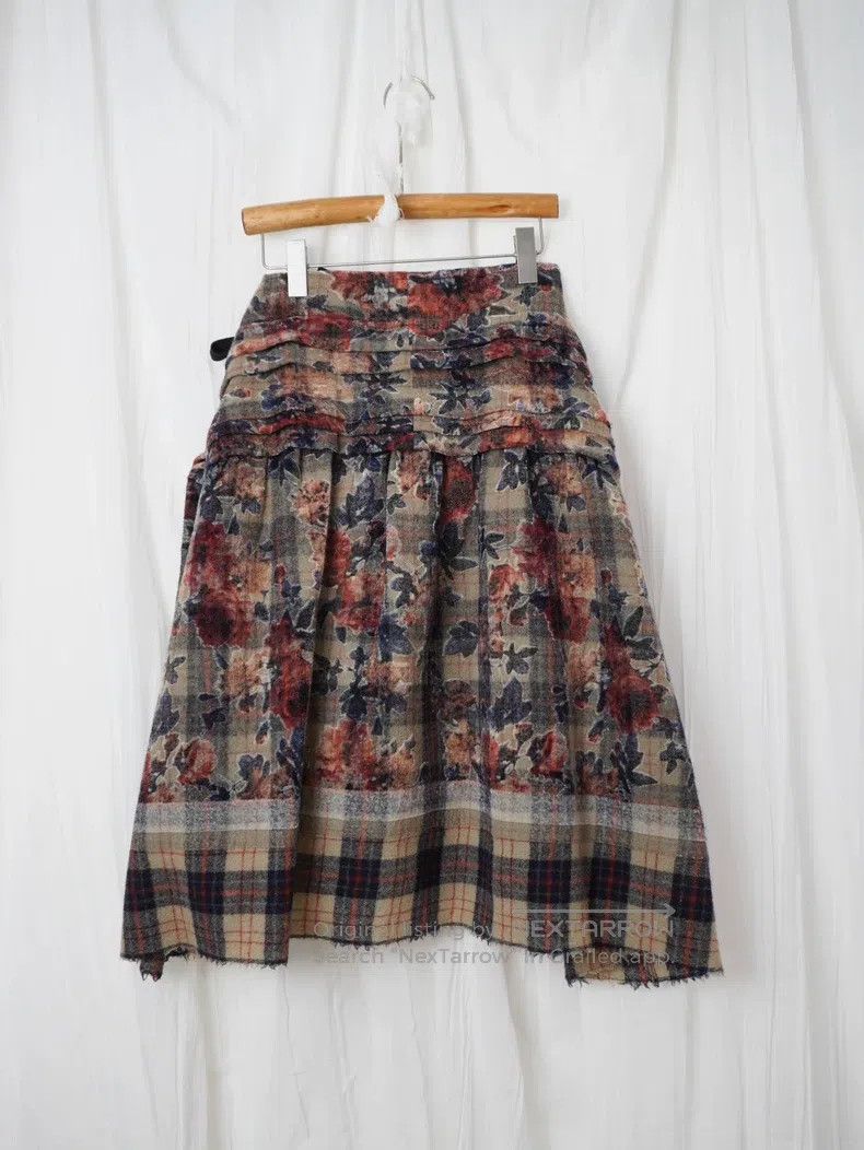 Comme des Garcons Comme Des Garcons size S Floral Layered Wrap Skirt Size 23" - 2 Thumbnail