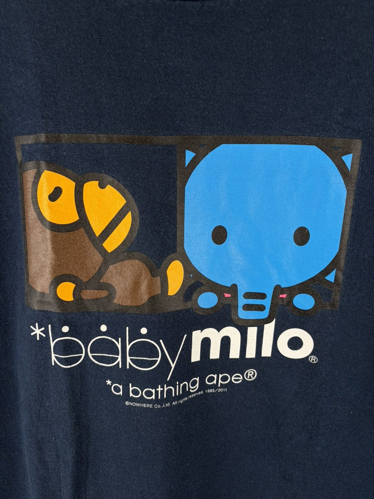 Bape 2011 Bape Milo Elephant Print Tee Size US XL / EU 56 / 4 - 3 Thumbnail