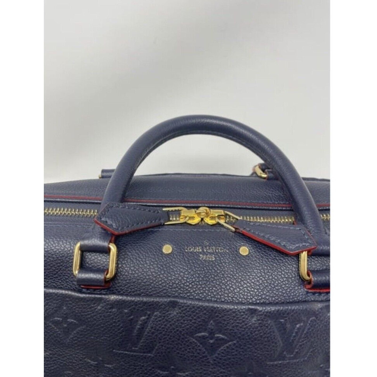 Louis Vuitton Louis Vuitton Speedy 30 Marine Rouge Empreinte Size ONE SIZE - 6 Thumbnail