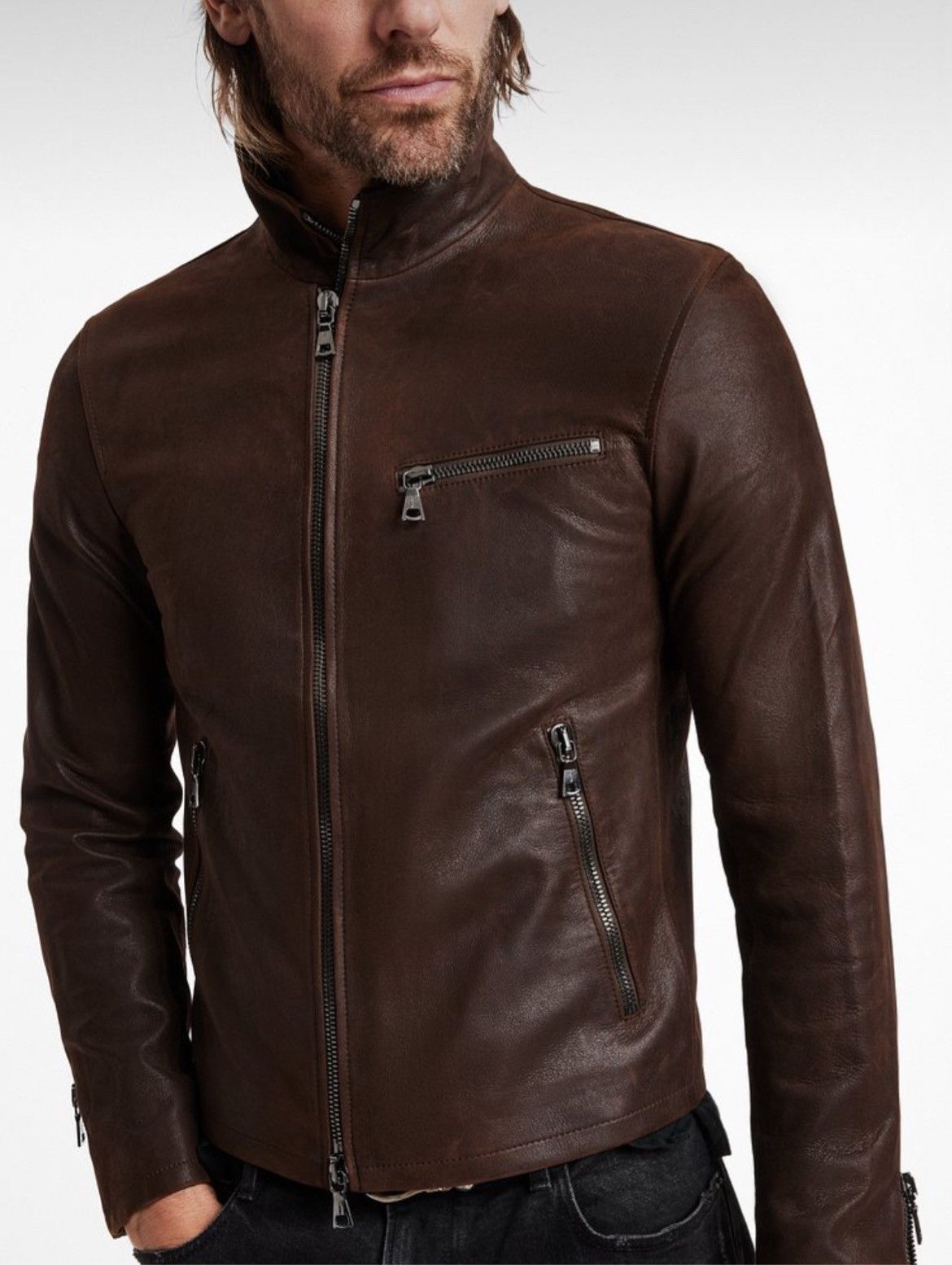 John Varvatos Junius Double Zip Jacket. 50 Size US M / EU 48-50 / 2 - 1 Thumbnail