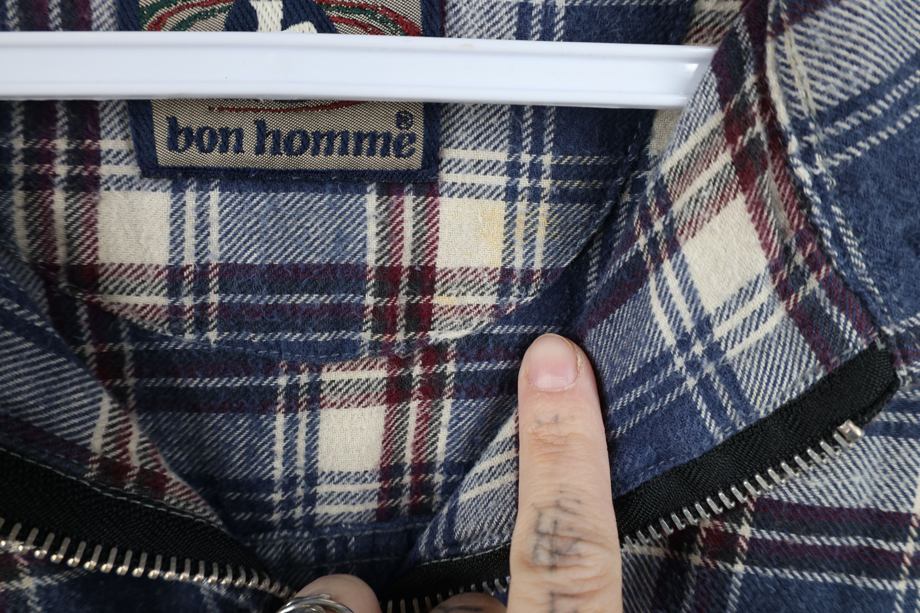 Vintage Vintage 90s Streetwear Flannel Half Zip Pullover Polo Shirt Size US L / EU 52-54 / 3 - 9 Thumbnail