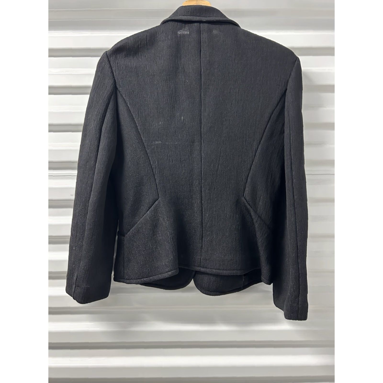 Anna Sui Anna Sui Blazer Jacket Women Black Satin Padded ButtonUp Mid-Length Size 40 Wardrobe Workwear Party/Cocktail Formal Business Womens Blazer Size S / US 4 / IT 40 - 3 Thumbnail