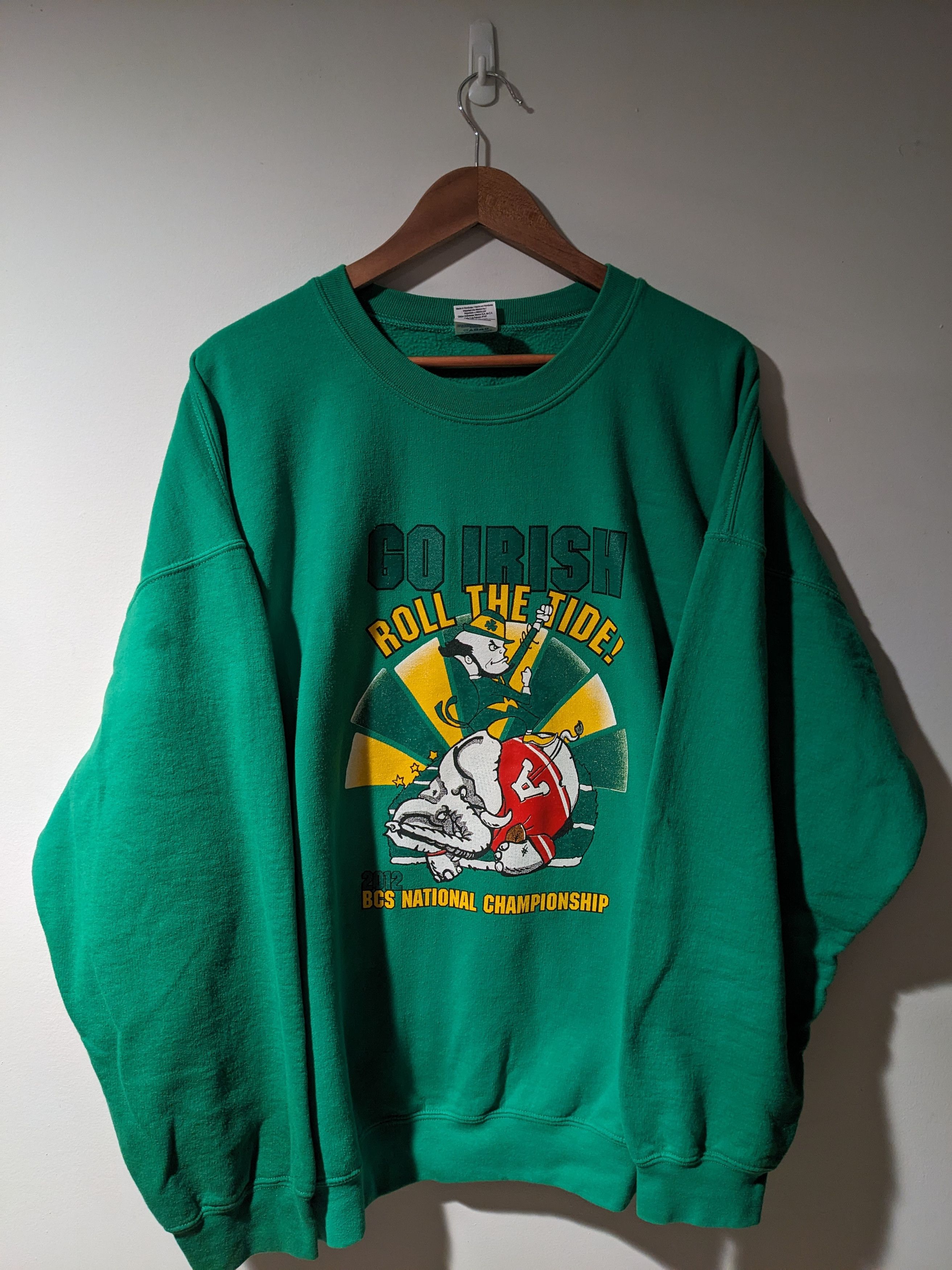 Vintage Vintage 2012 Notre Dame Fighting Irish College SweatShirt Size US XXL / EU 58 / 5 - 1 Thumbnail