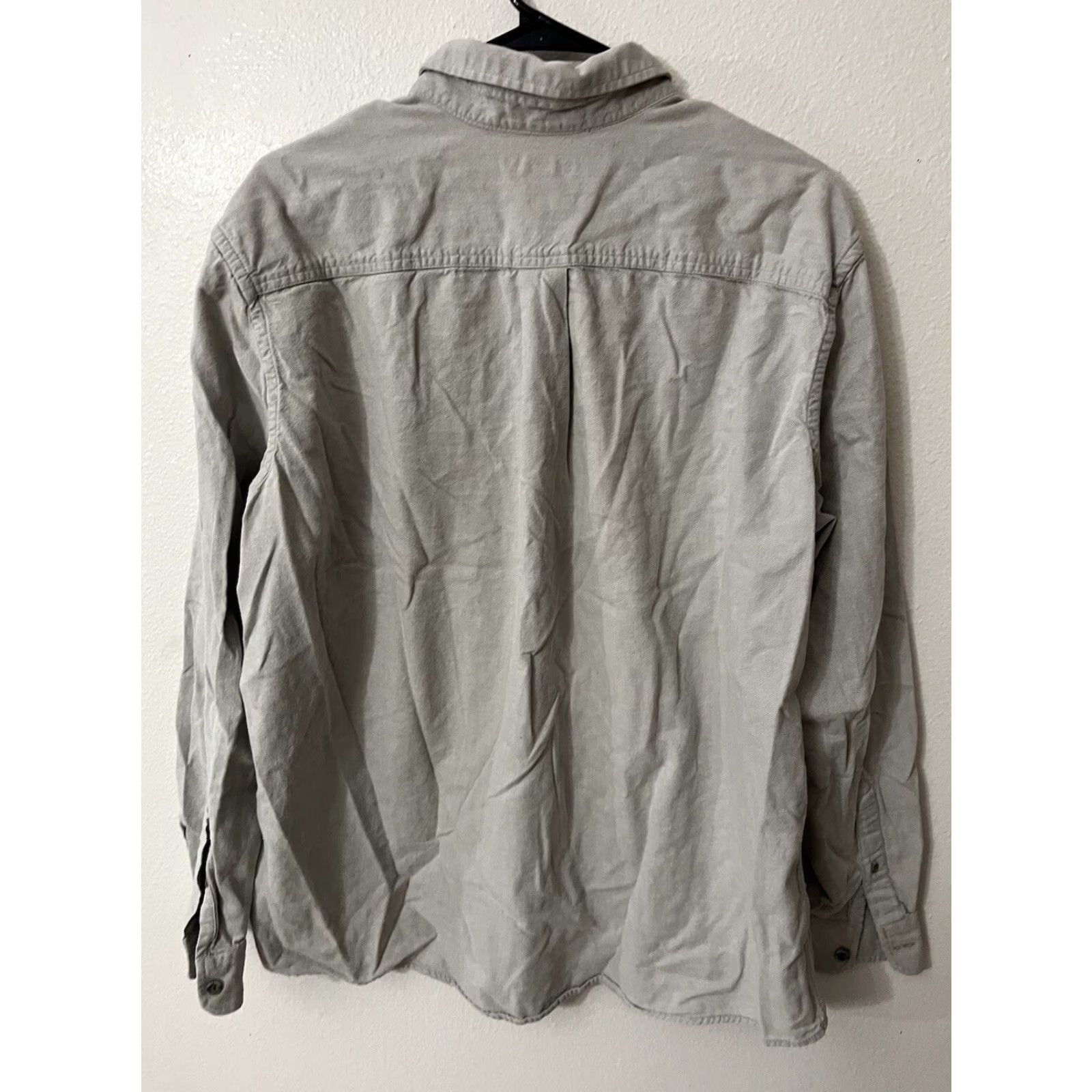 Eddie Bauer VINTAGE Eddie Bauer Button Up Shirt Mens XL Light Gray Relaxed Fit Long Sleeve Size US XL / EU 56 / 4 - 3 Thumbnail