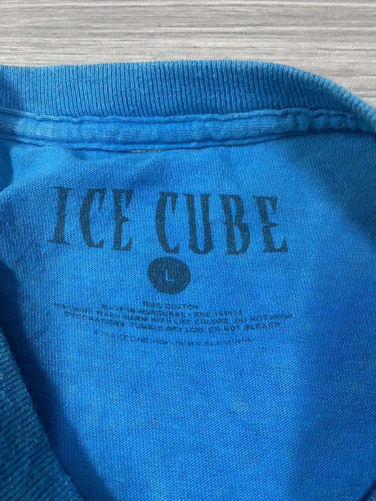 Band Tees Aqua Blue Graffiti Ice Cube Tee Size US L / EU 52-54 / 3 - 9 Thumbnail