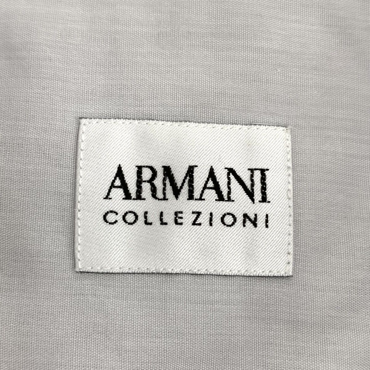 Armani Armani Grey Logo Cotton Collared Long Sleeve Shirt K26WX Size US XL / EU 56 / 4 - 6 Thumbnail