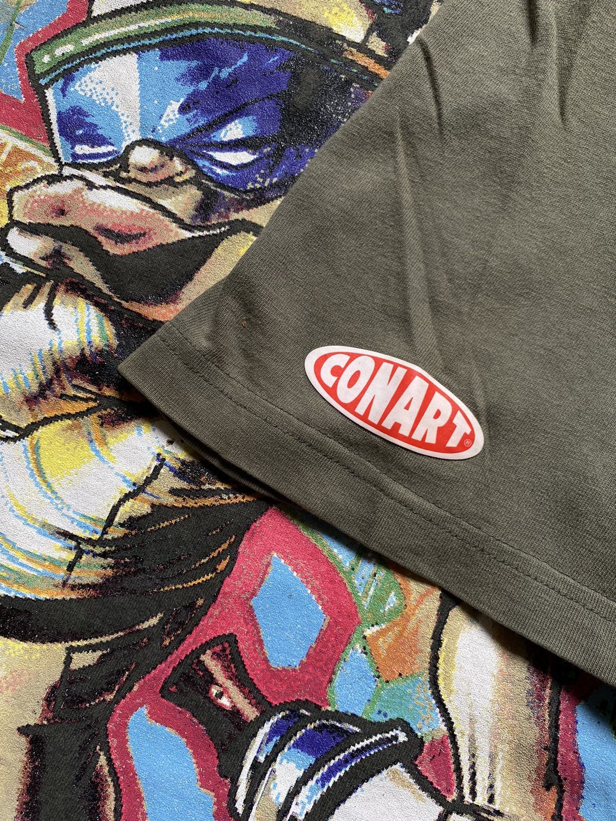 Vintage Vintage CONART Streetwear All Of Print 90s Green Size US XL / EU 56 / 4 - 4 Thumbnail