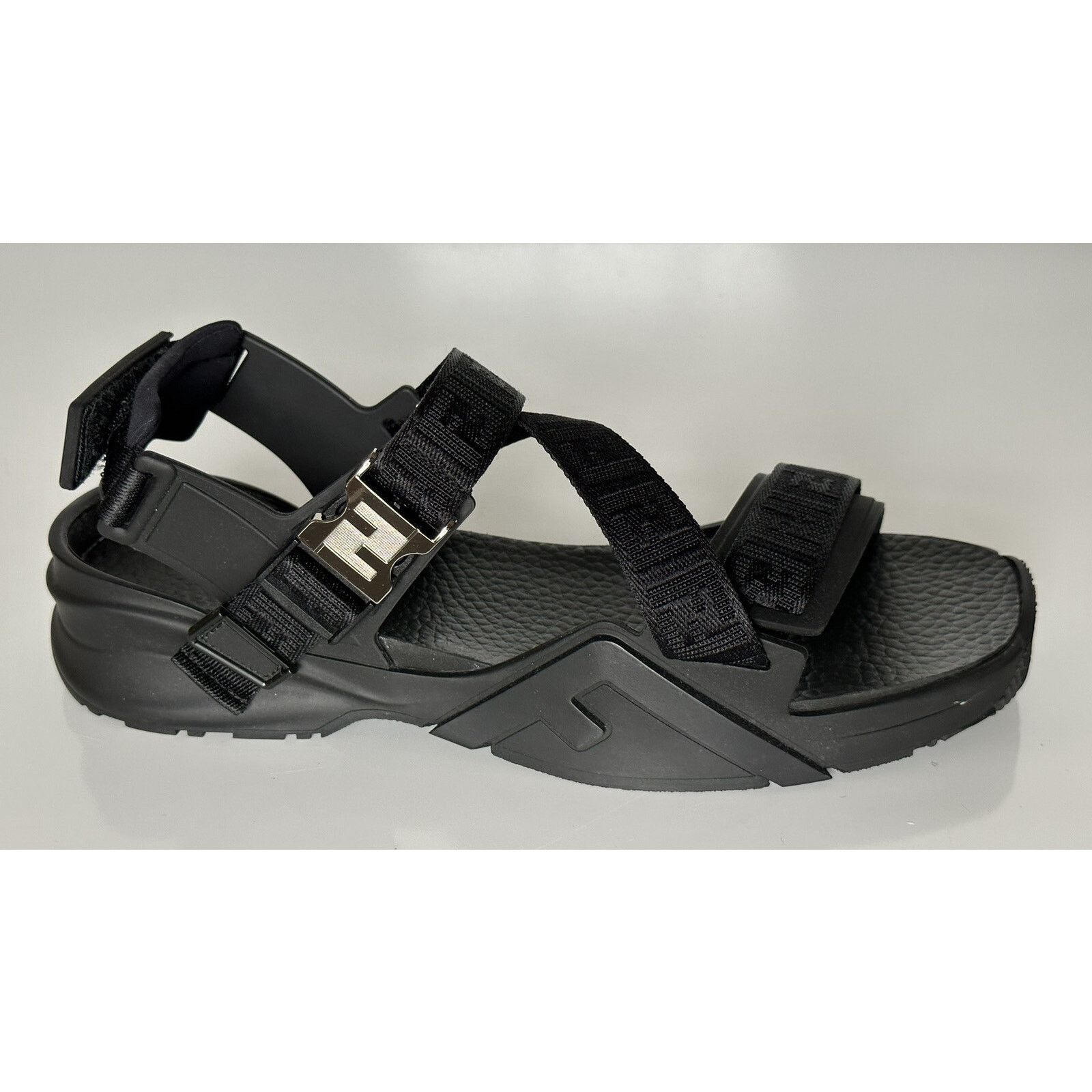 Fendi Fendi Men's FF Strapped Black Sandals 12 US/ 11 UK 7X1503 Size US 11 / EU 44 - 8 Thumbnail
