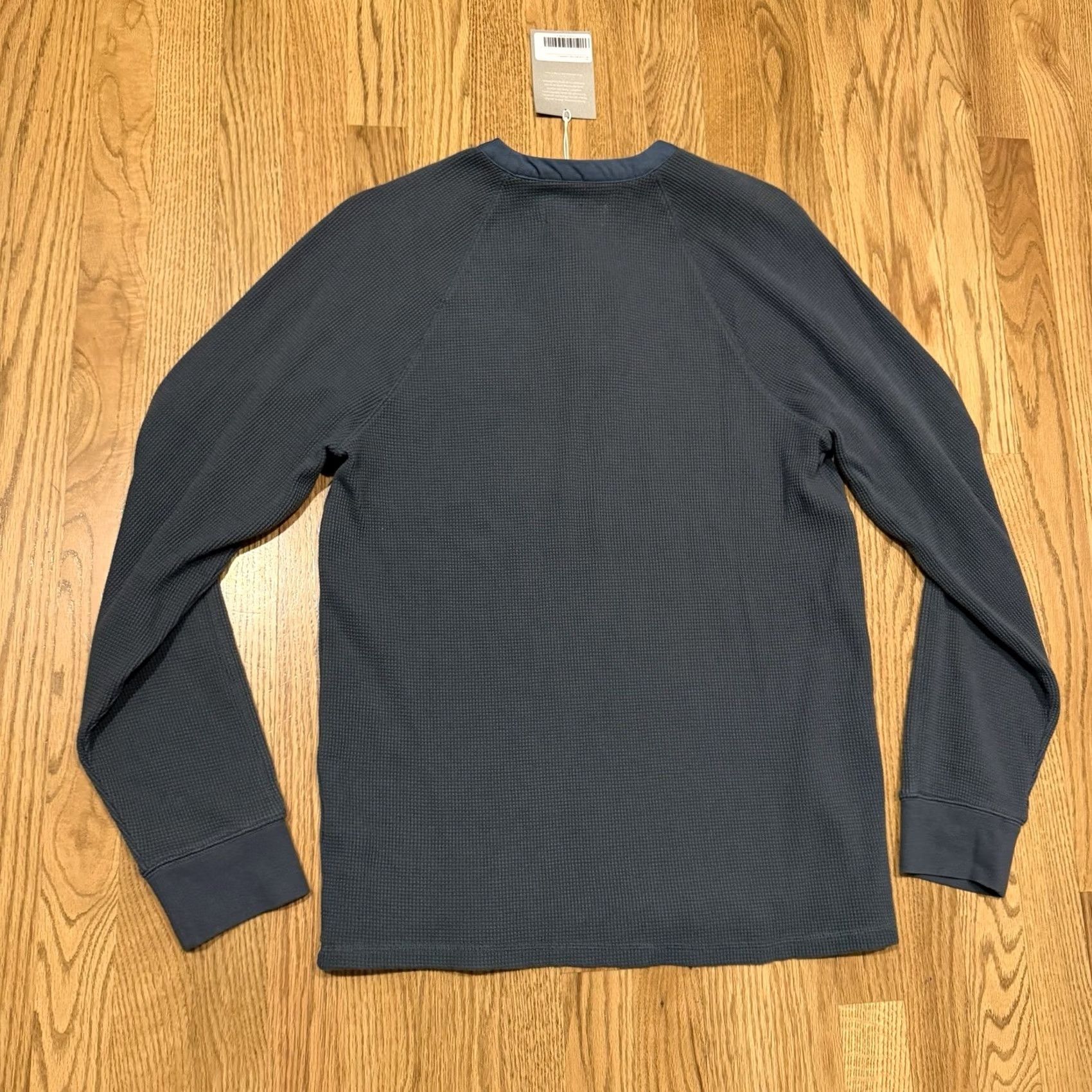 Everlane Everlane Waffle Knit Henley Thermal Shirt Men’s Large Blue/Gray Long Sleeve NWT Size US L / EU 52-54 / 3 - 2 Thumbnail