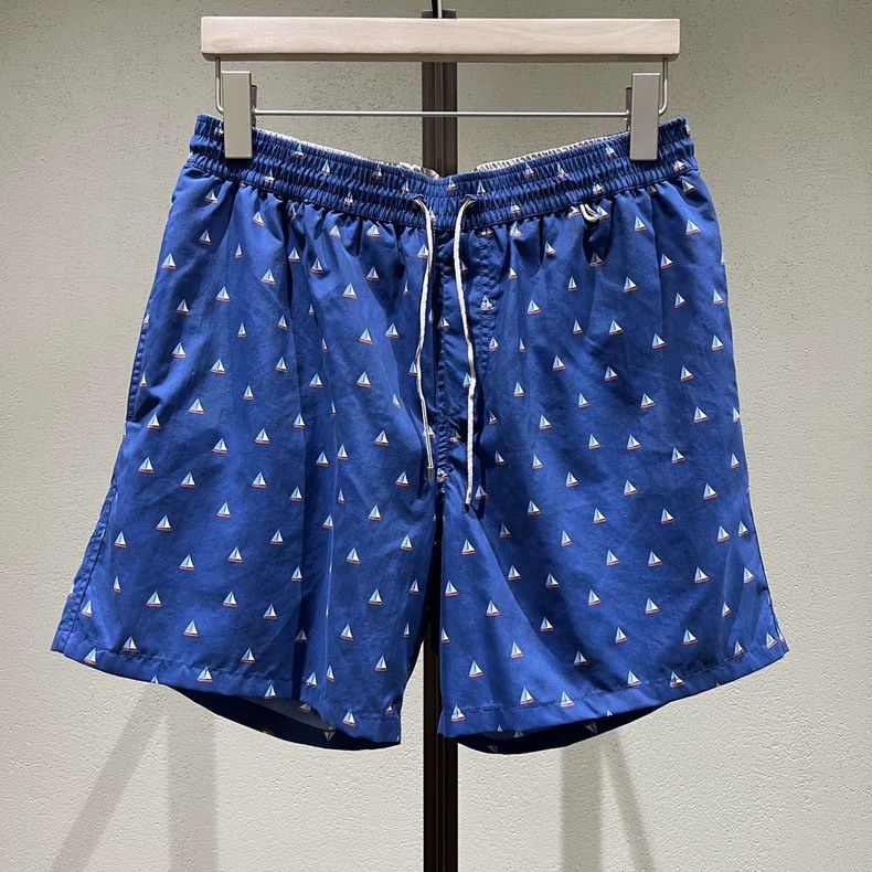 Loro Piana LORO PIANA sizeM Blue sailboat pattern printed beach pants Size US 30 / EU 46 - 1 Thumbnail