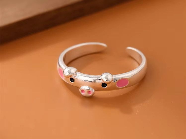 Jewelry Sweet Pig Ring Size ONE SIZE - 4 Thumbnail