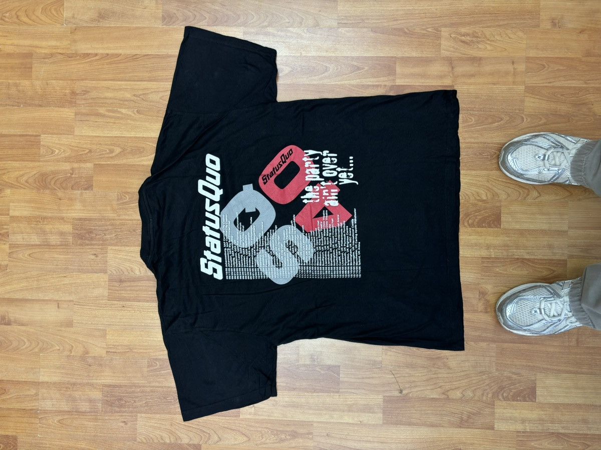 Band Tees × Vintage Vintage Status Quo 90s World Tour T- Shirt Rock Rare Size US XL / EU 56 / 4 - 2 Thumbnail