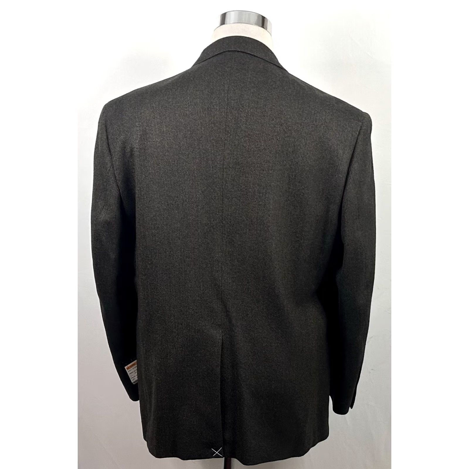Club Room VINTAGE NWT Club Room Sport Coat 44S Wool Cashmere Brown Herringbone Three-Button Vented Mens Clothing Size US XS / EU 42 / 0 - 5 Thumbnail