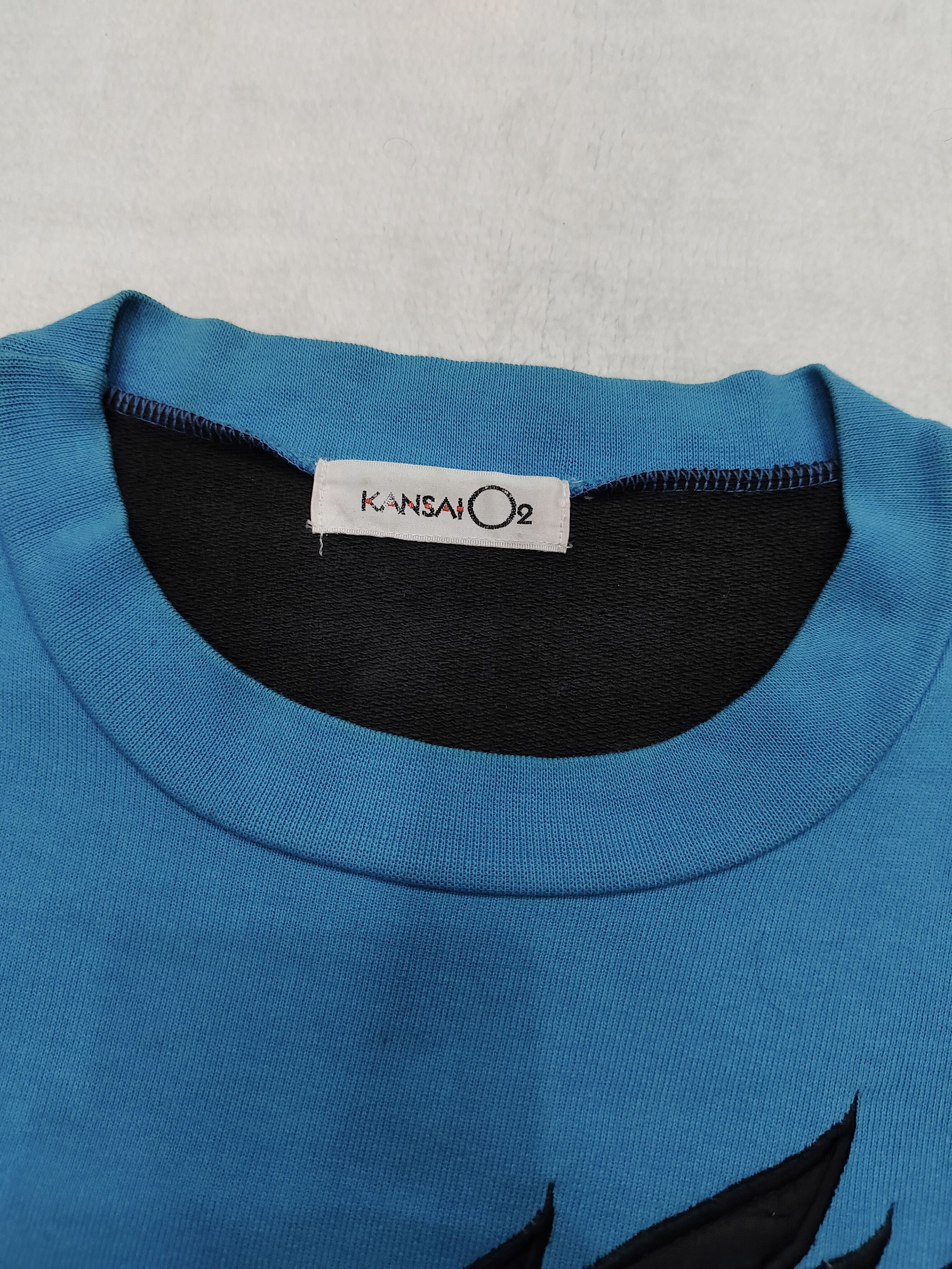 Kansai Yamamoto 80s Kansai O2- Archive Tiger Sequin Embroidery Crewneck Size US M / EU 48-50 / 2 - 5 Thumbnail
