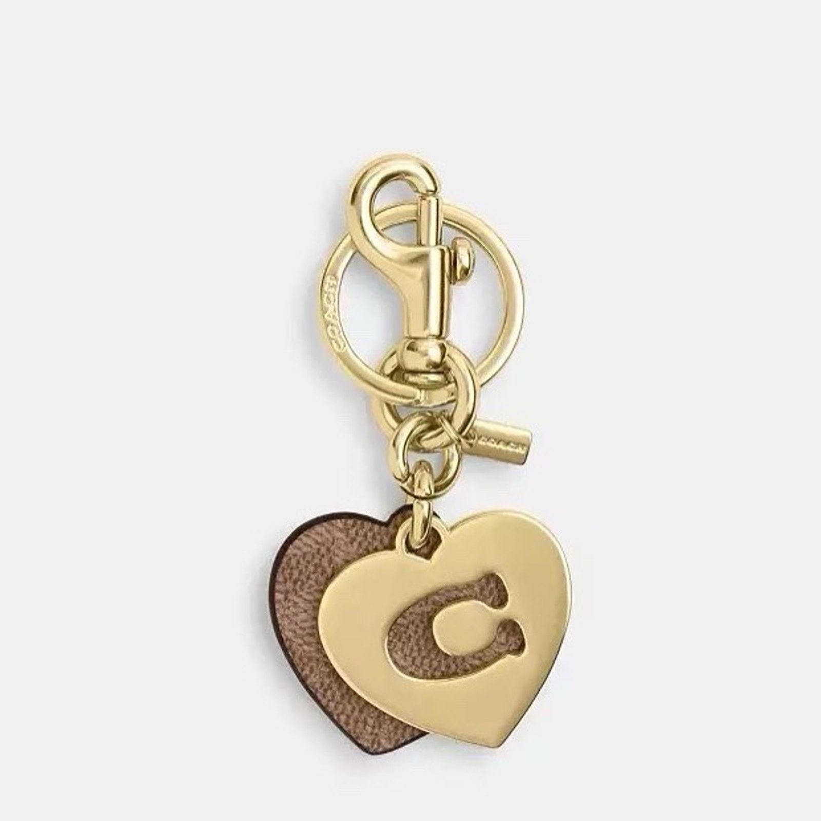 Coach NWT Coach Keychain Signature Metal Heart Key Ring CZ931 Size ONE SIZE - 4 Thumbnail
