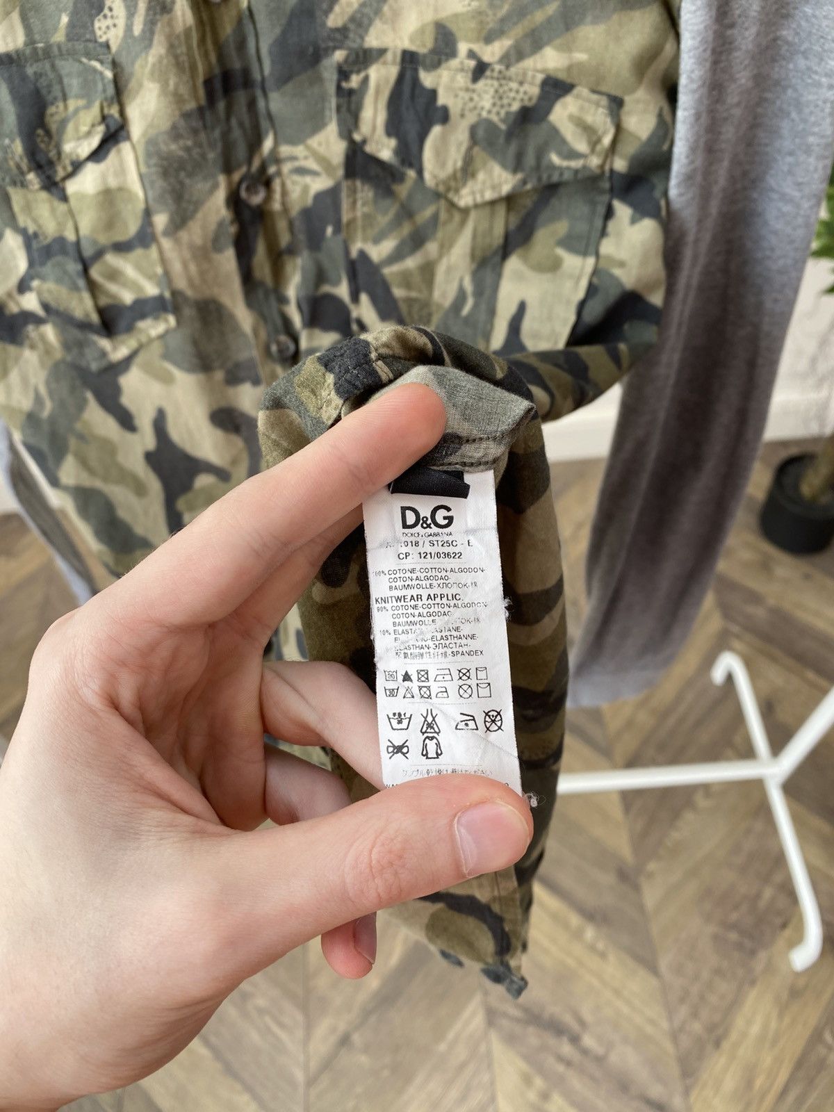 Dolce & Gabbana Vintage Dolce & Gabbana D&G Brad Camouflage Shirt Size US L / EU 52-54 / 3 - 10 Thumbnail
