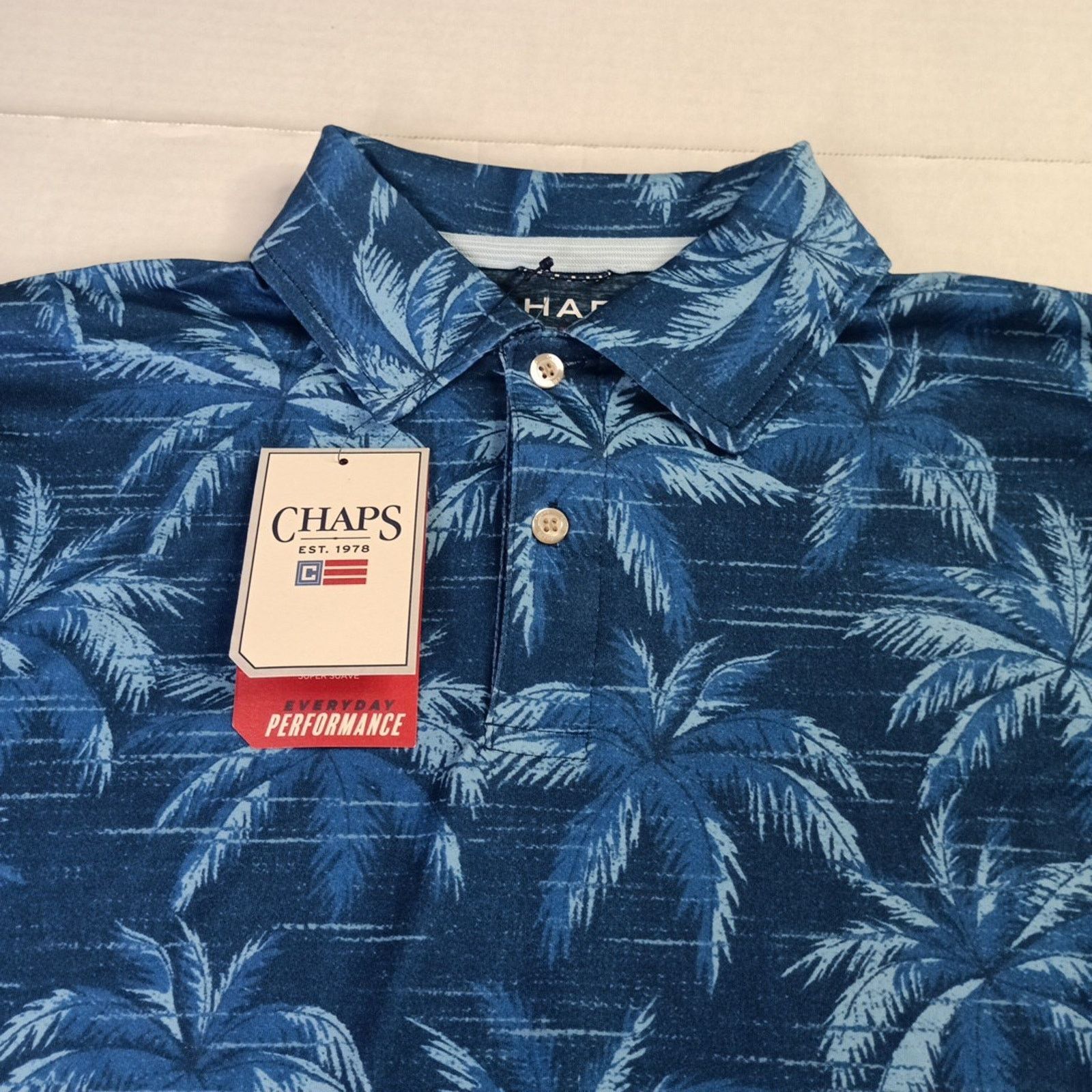 Chaps Chaps Everyday Performance Polo Shirt Men Size S Marina Blue Size US S / EU 44-46 / 1 - 2 Thumbnail