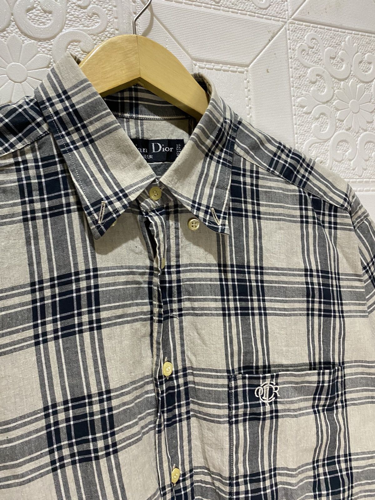 Christian Dior Monsieur × Vintage Vintage Christian Dior Monsieur Stripe Shirts Size US M / EU 48-50 / 2 - 5 Thumbnail