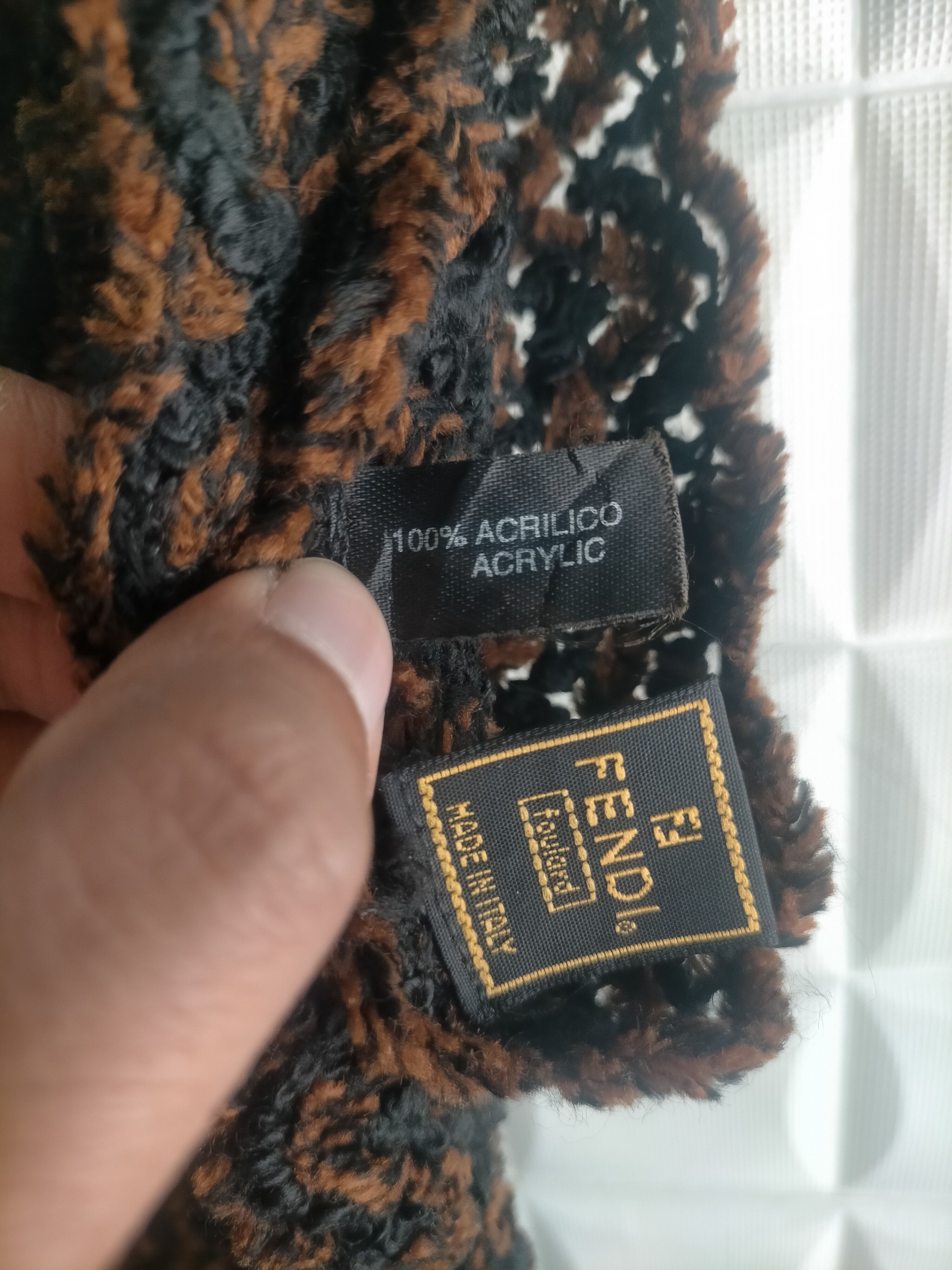 Fendi 🔥 Fendi Foulard Acrylic Muffler Scarf Size ONE SIZE - 5 Thumbnail