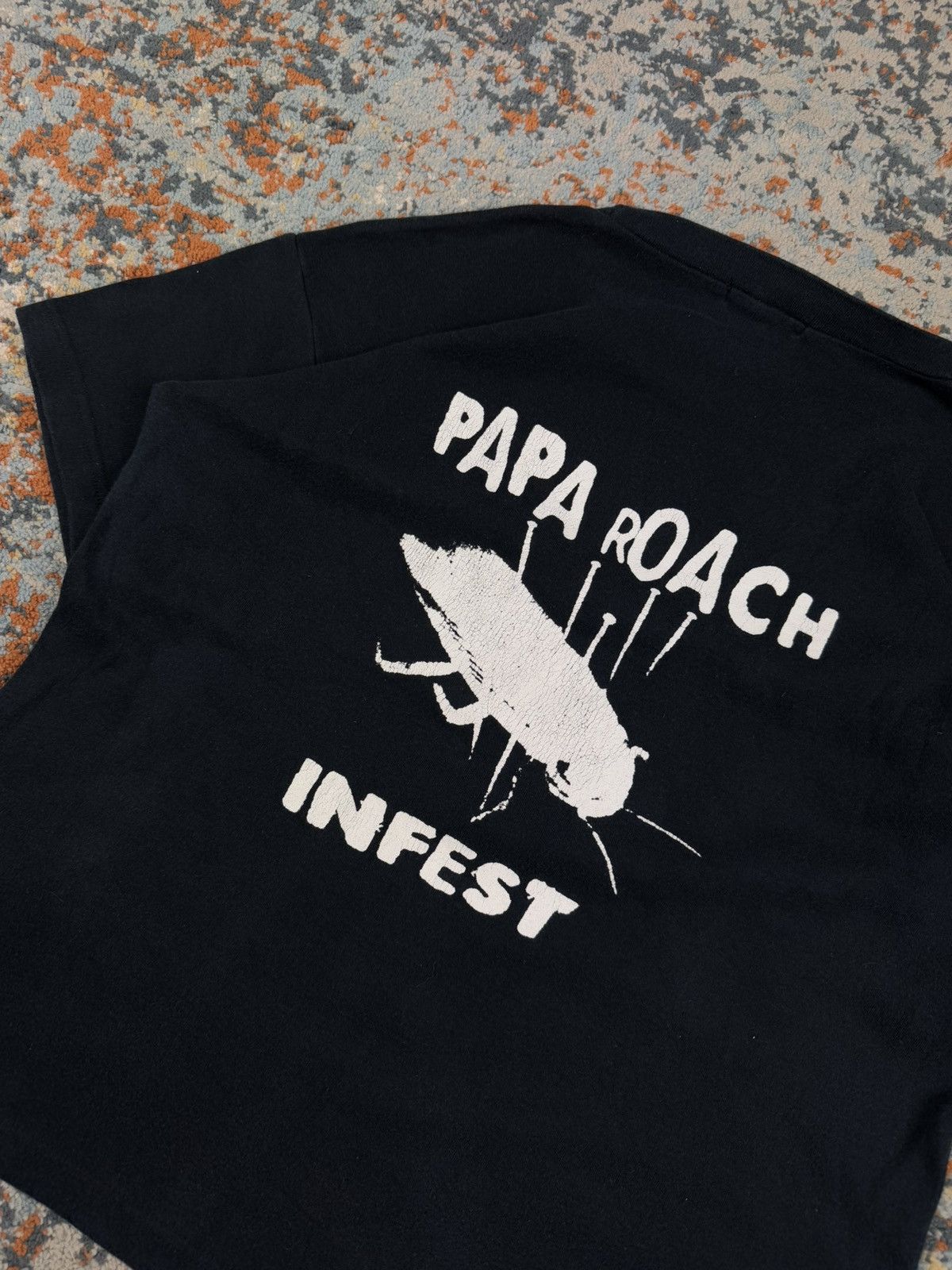 Band Tees × Vintage Vintage 00s Papa Roach infest graphic band tee boxy fit Size US S / EU 44-46 / 1 - 6 Thumbnail