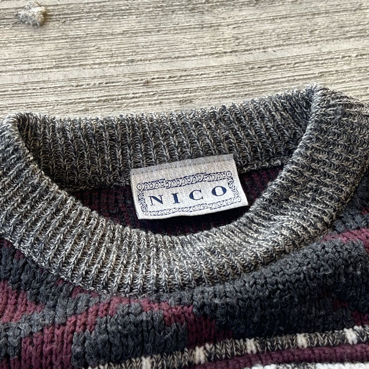 Nigo Nico Vintage Sweater Knitwear Coogi Carlo Colucci Style Size US L / EU 52-54 / 3 - 4 Thumbnail
