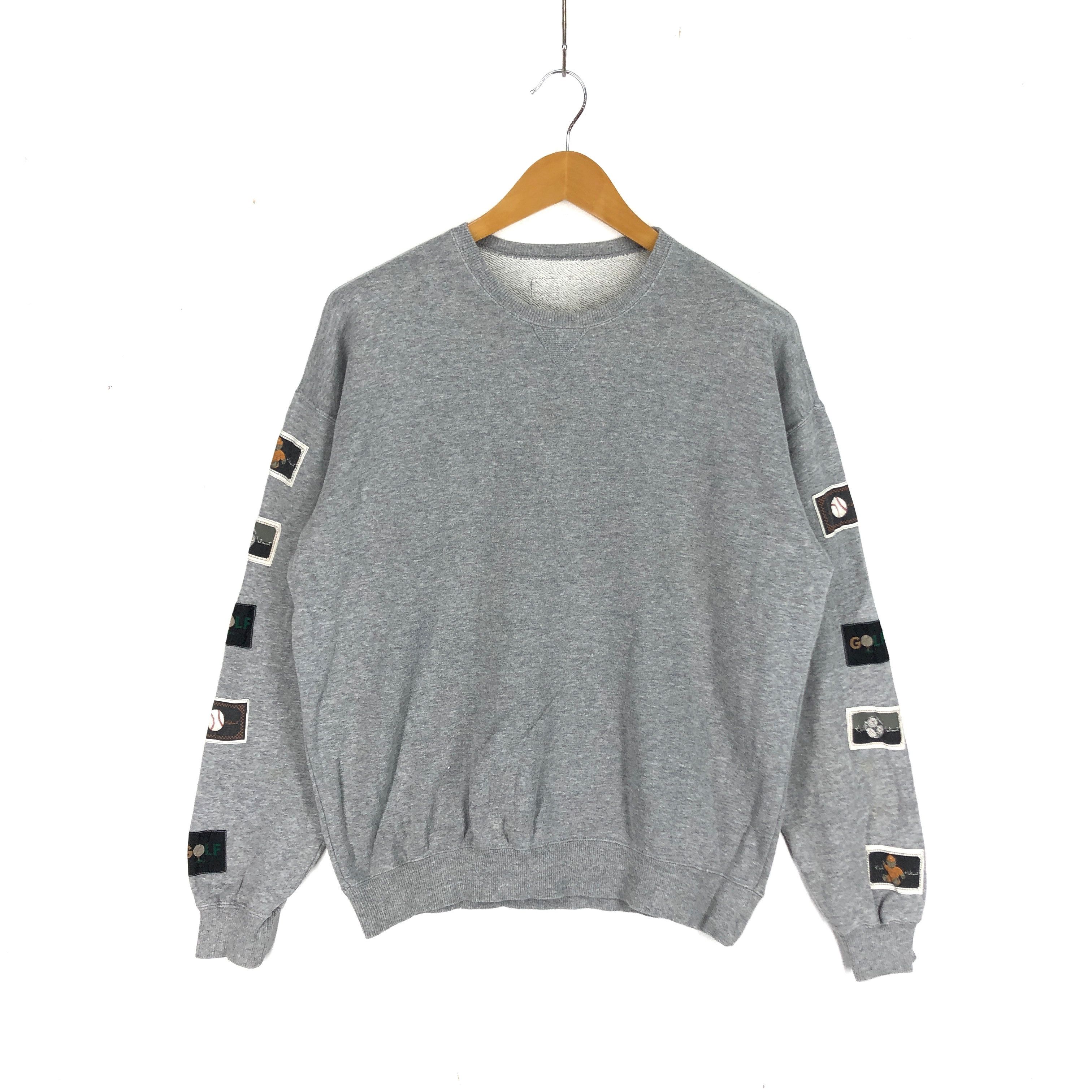 Karl Helmut KARL HELMUT SPORTS Patch Logo Crew Neck Sweatshirt #2589-92 Size US L / EU 52-54 / 3 - 6 Thumbnail