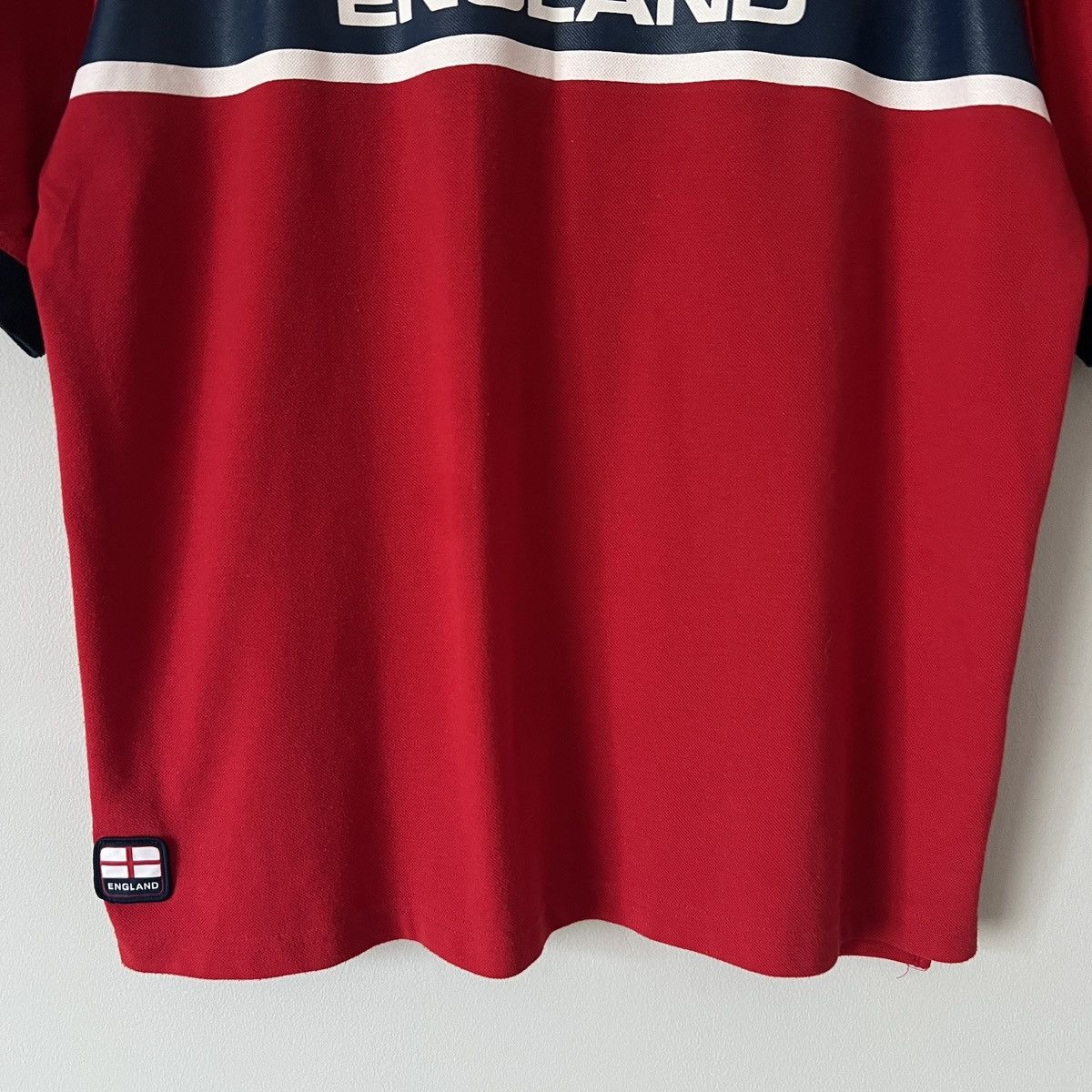 Vintage Vintage 90s Admiral England Polo Shirt Jersey Football Size US L / EU 52-54 / 3 - 4 Thumbnail