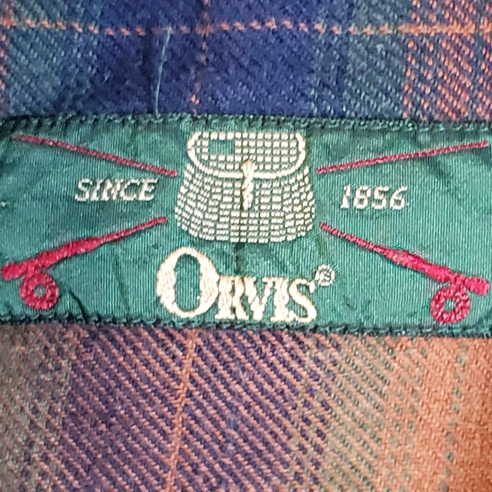 Orvis VINTAGE Orvis Shirt Mens XL Flannel Plaid Fishing Hunting Cabin Button Down Size US XL / EU 56 / 4 - 2 Thumbnail