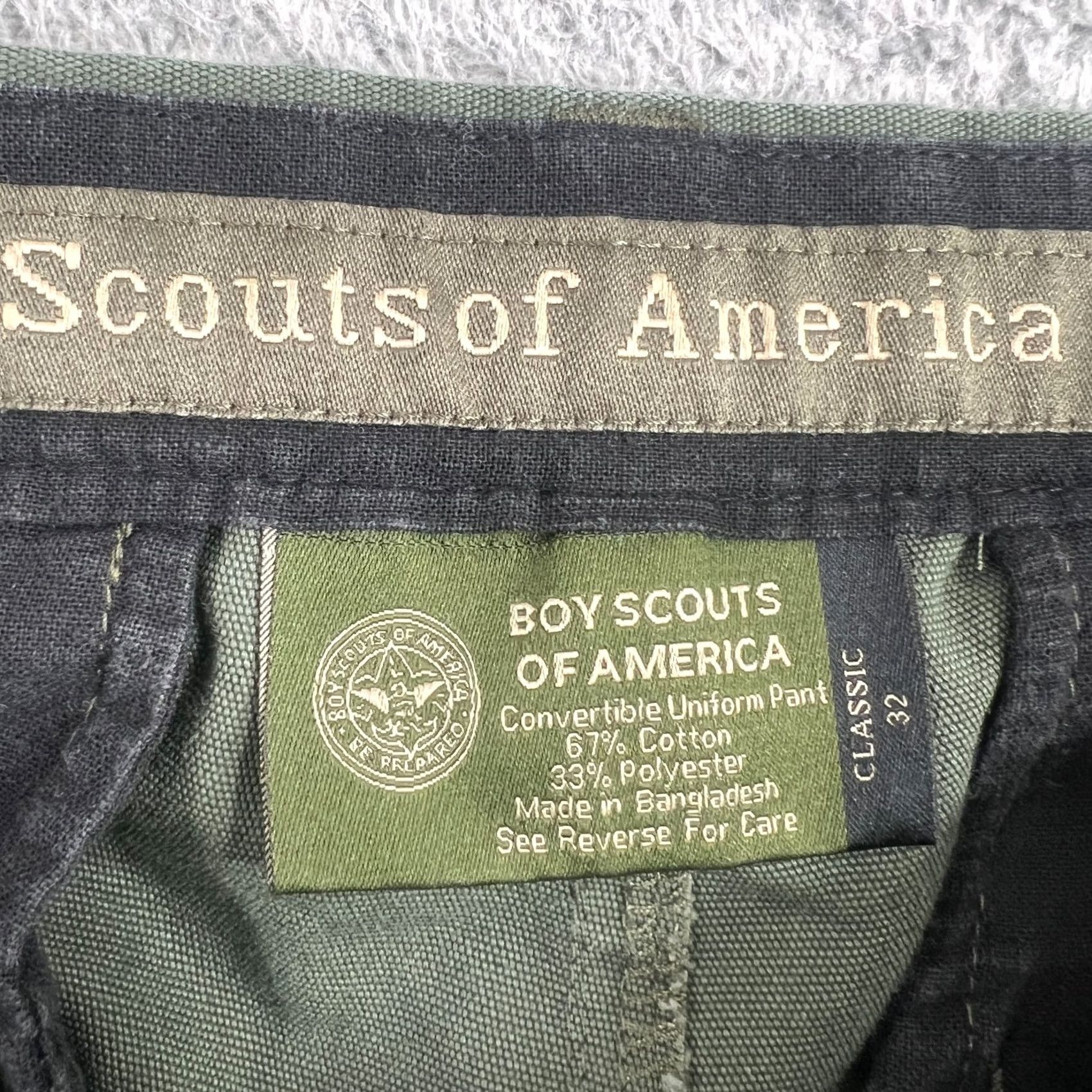Vintage Boy Scouts of America Convertible Uniform Pant Green 32 Classic Convertible Mens Pants Size US 32 / EU 48 - 6 Thumbnail