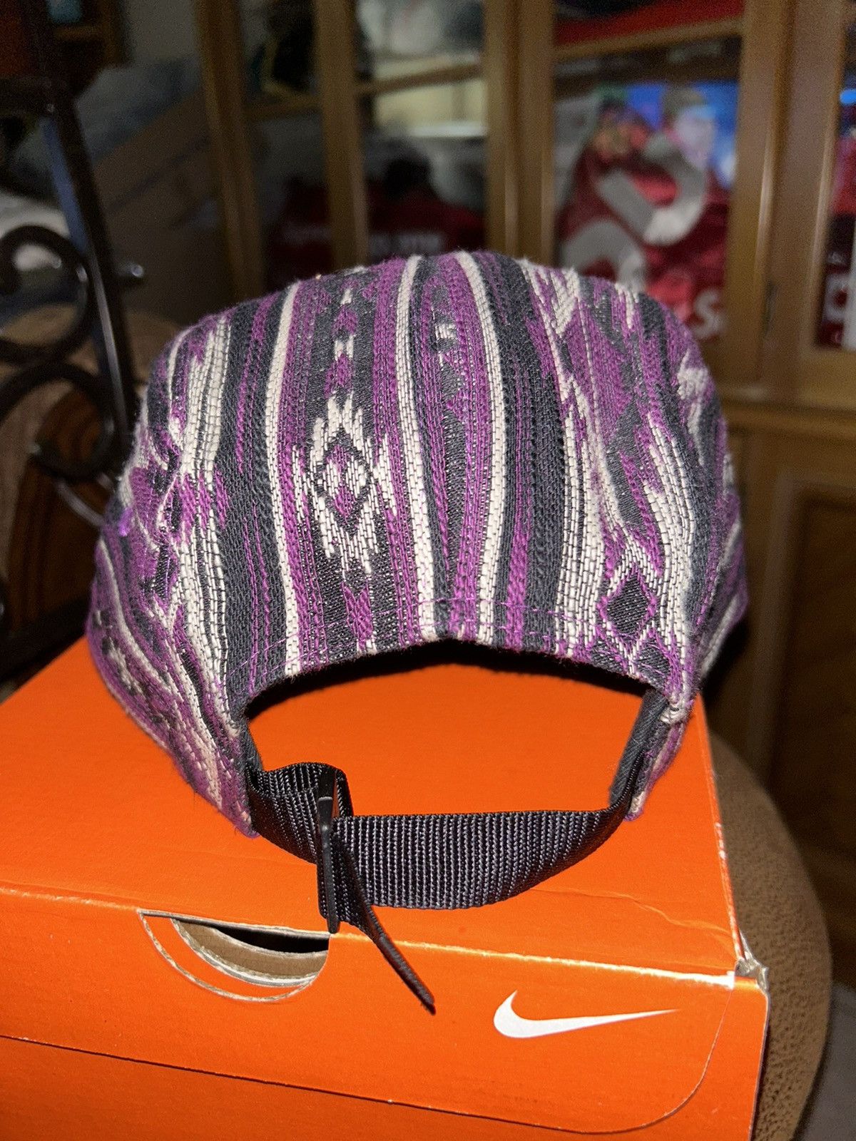 Supreme Supreme Woven Pattern Camp Cap Purple FW22 NEW Size ONE SIZE - 3 Thumbnail