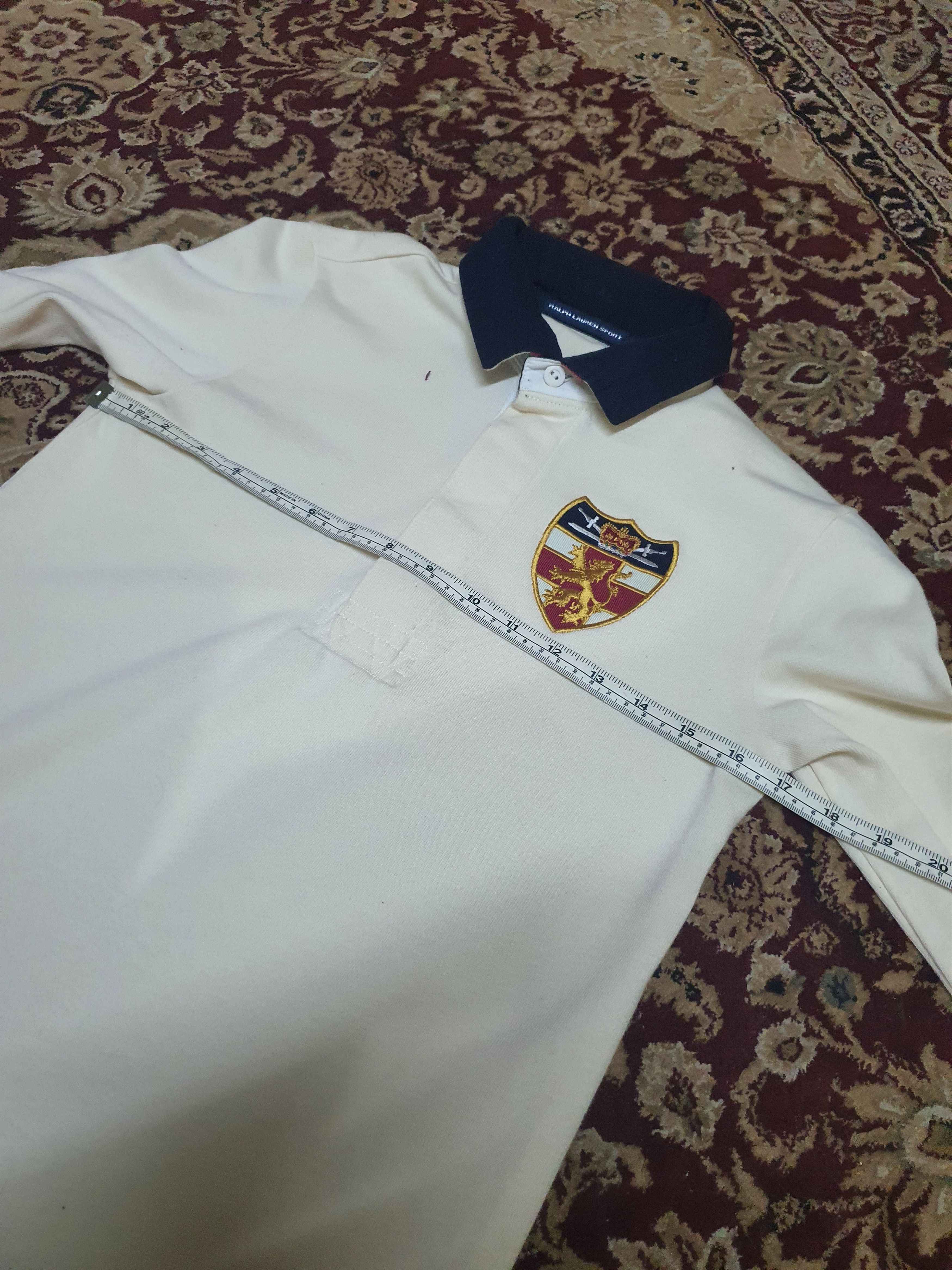 Polo Ralph Lauren 90s Polo Ralph Lauren Sport Long Sleeve Rugby Shirt Size US M / EU 48-50 / 2 - 14 Thumbnail